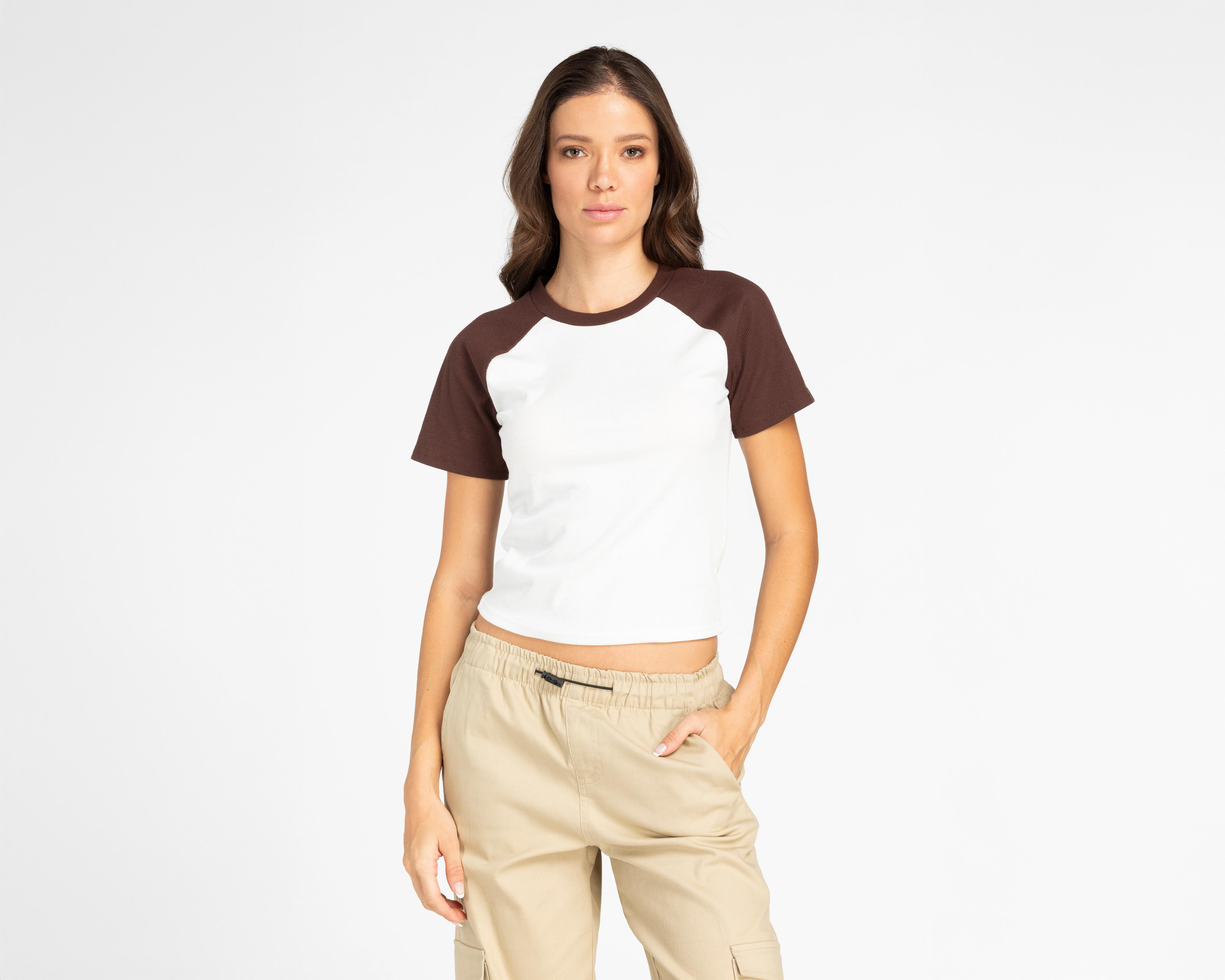 Foto 1 | Playera Refill Manga Corta para Mujer