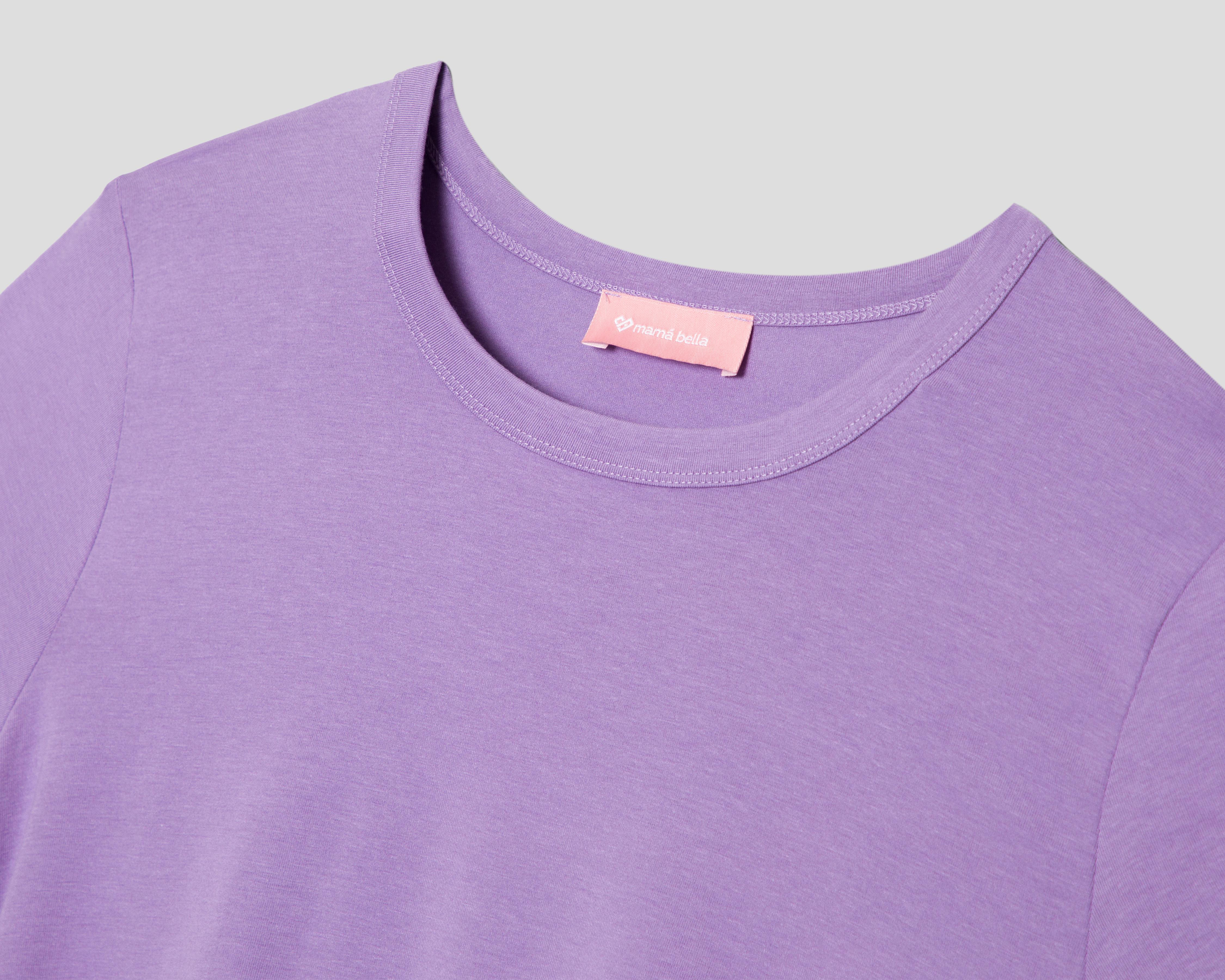 Foto 4 pulgar | Playera de Maternidad Mamá Bella Manga Corta