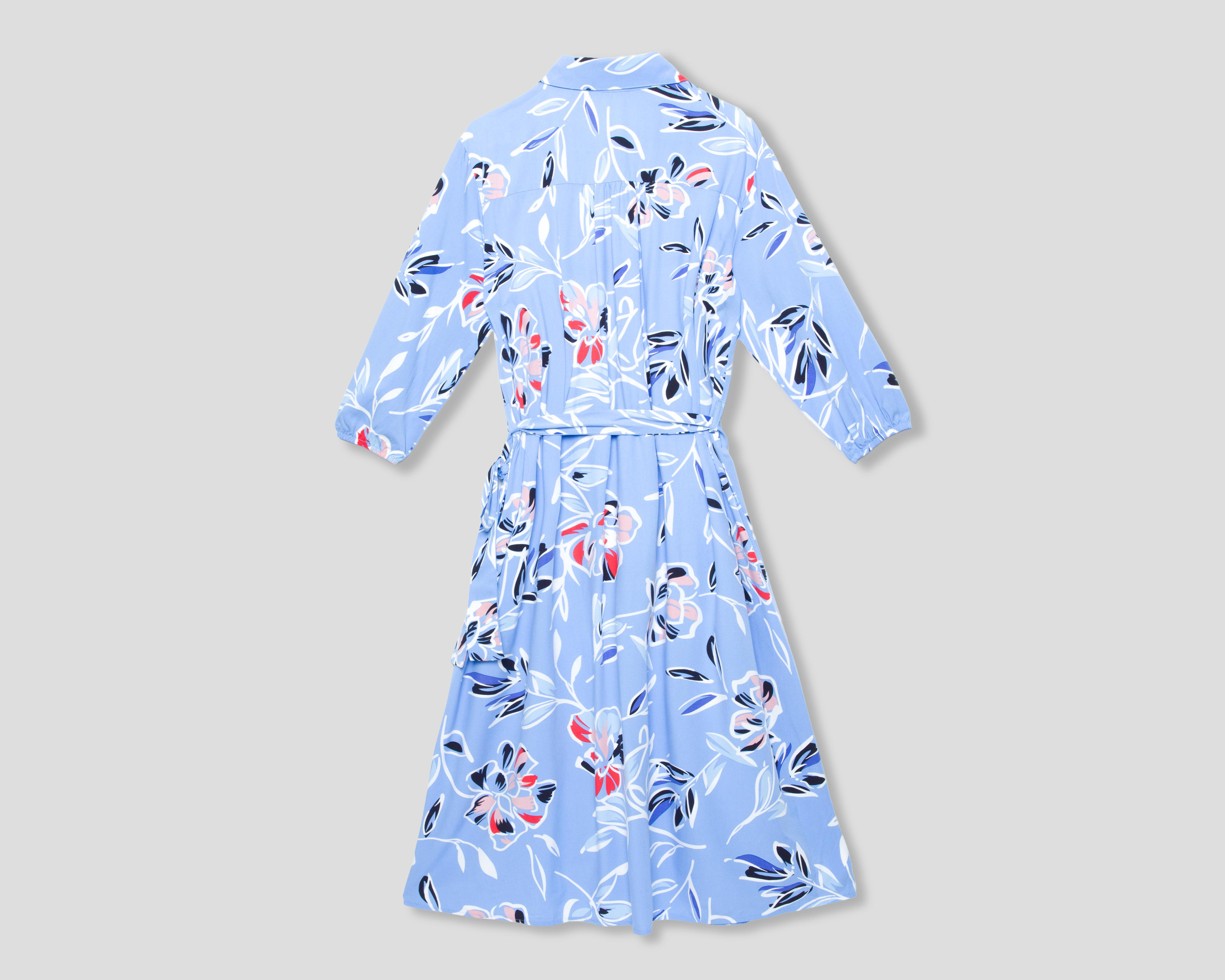 Foto 3 pulgar | Vestido Casual Sahara Midi Azul Floral