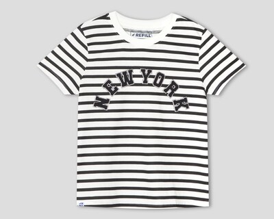 Foto 1 | Playera Refill a Rayas para Mujer