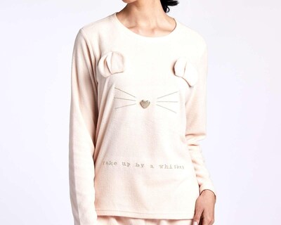 Foto 3 | Pijama Lovest Polar Fleece para Mujer