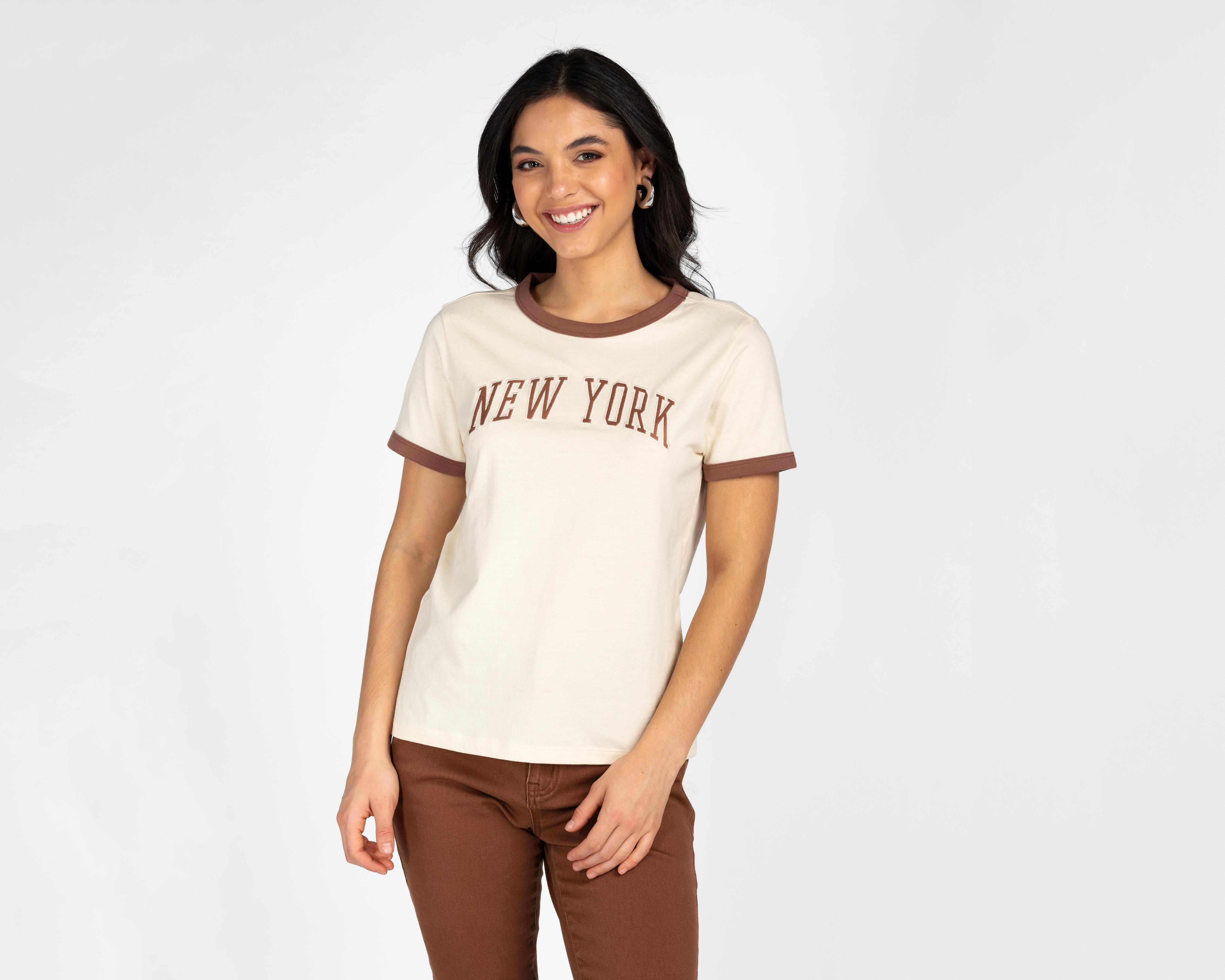 Foto 2 pulgar | Playera Refill Manga Corta para Mujer