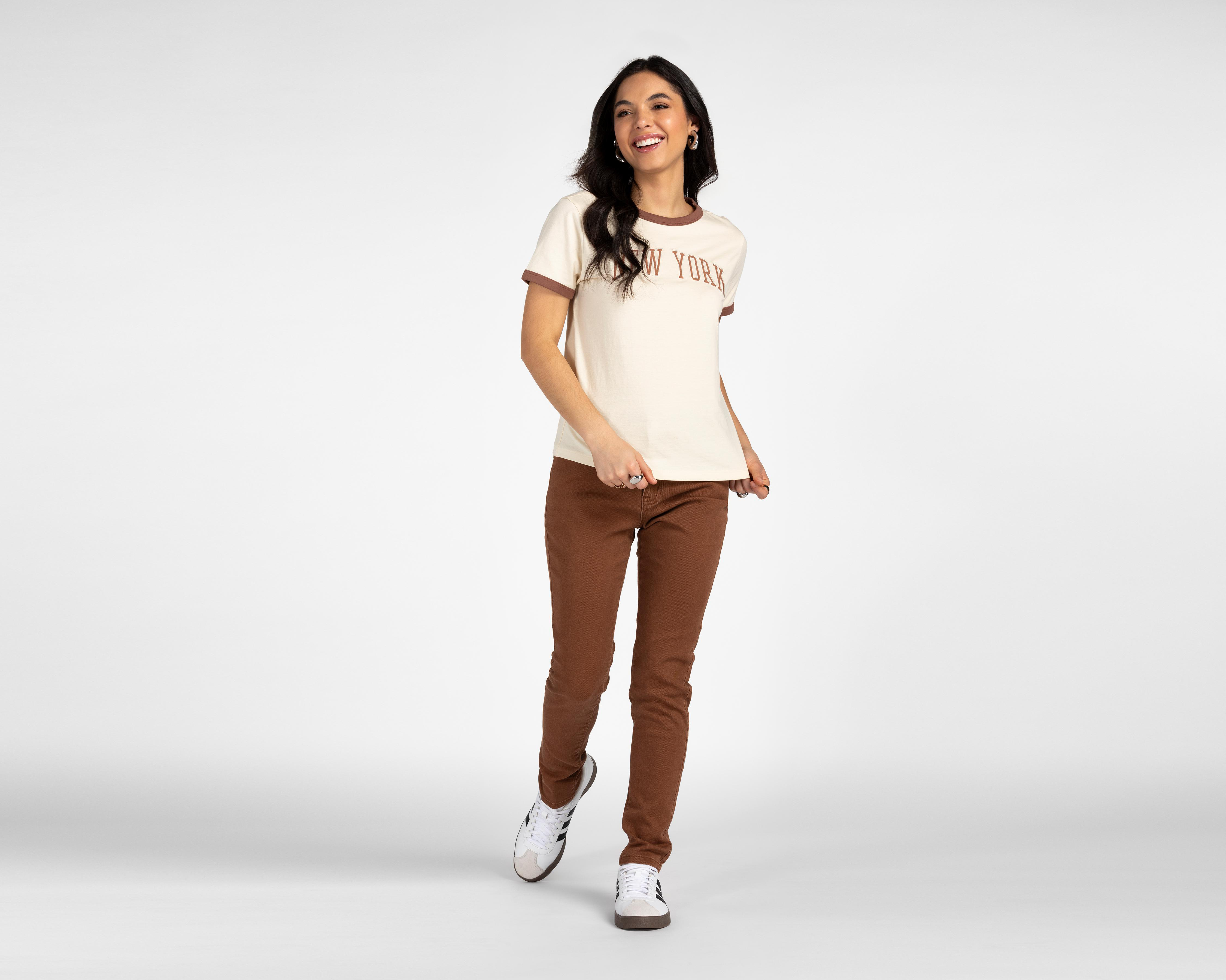 Foto 2 | Playera Refill Manga Corta para Mujer