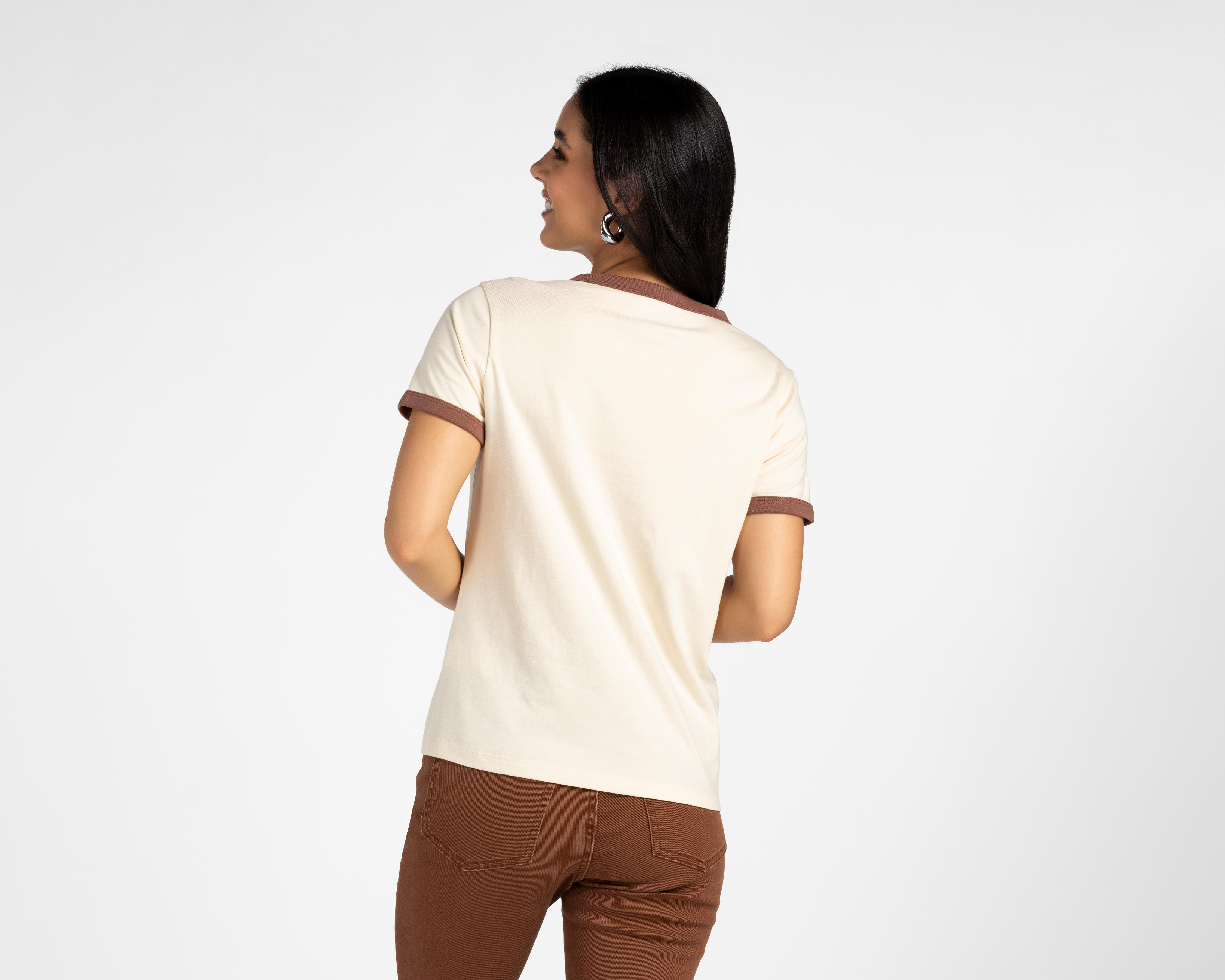 Foto 4 pulgar | Playera Refill Manga Corta para Mujer