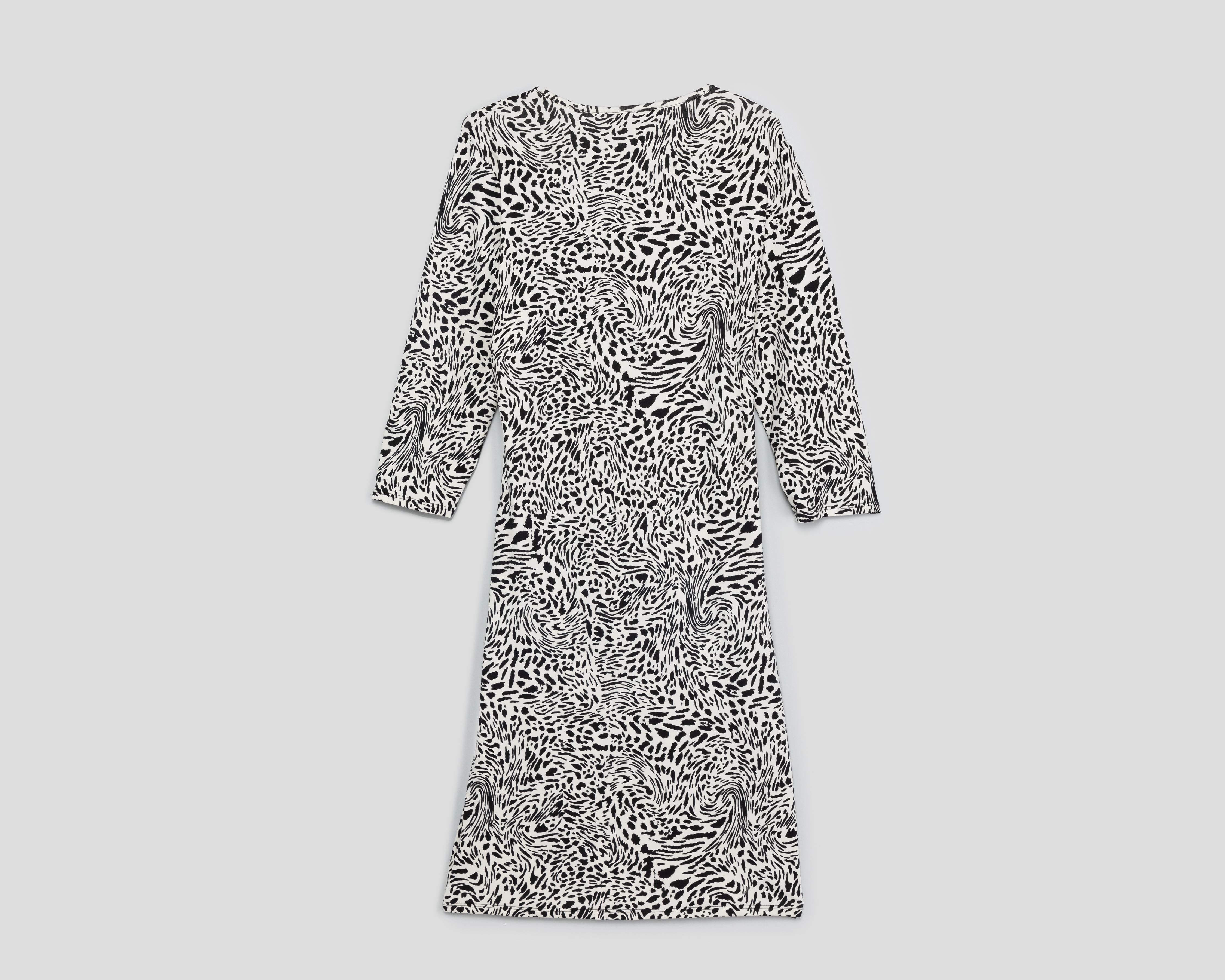 Foto 2 | Vestido Formal Sahara Cruzado Manga 3/4 Animal Print para Mujer
