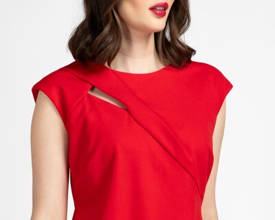 Foto 4 | Vestido Formal Sahara sin Mangas Rosa Fucsia