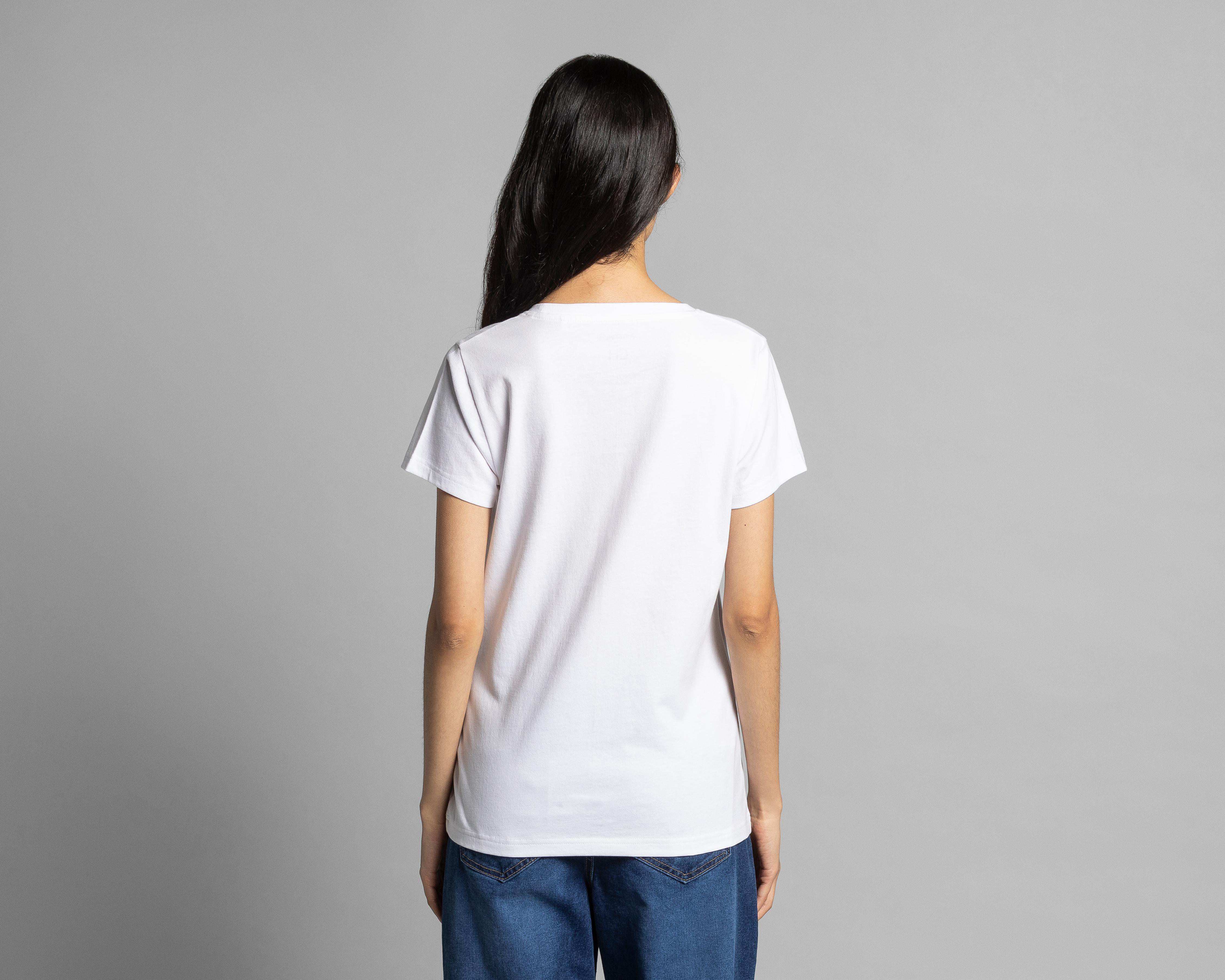 Foto 4 pulgar | Playera Thinner Manga Corta para Mujer