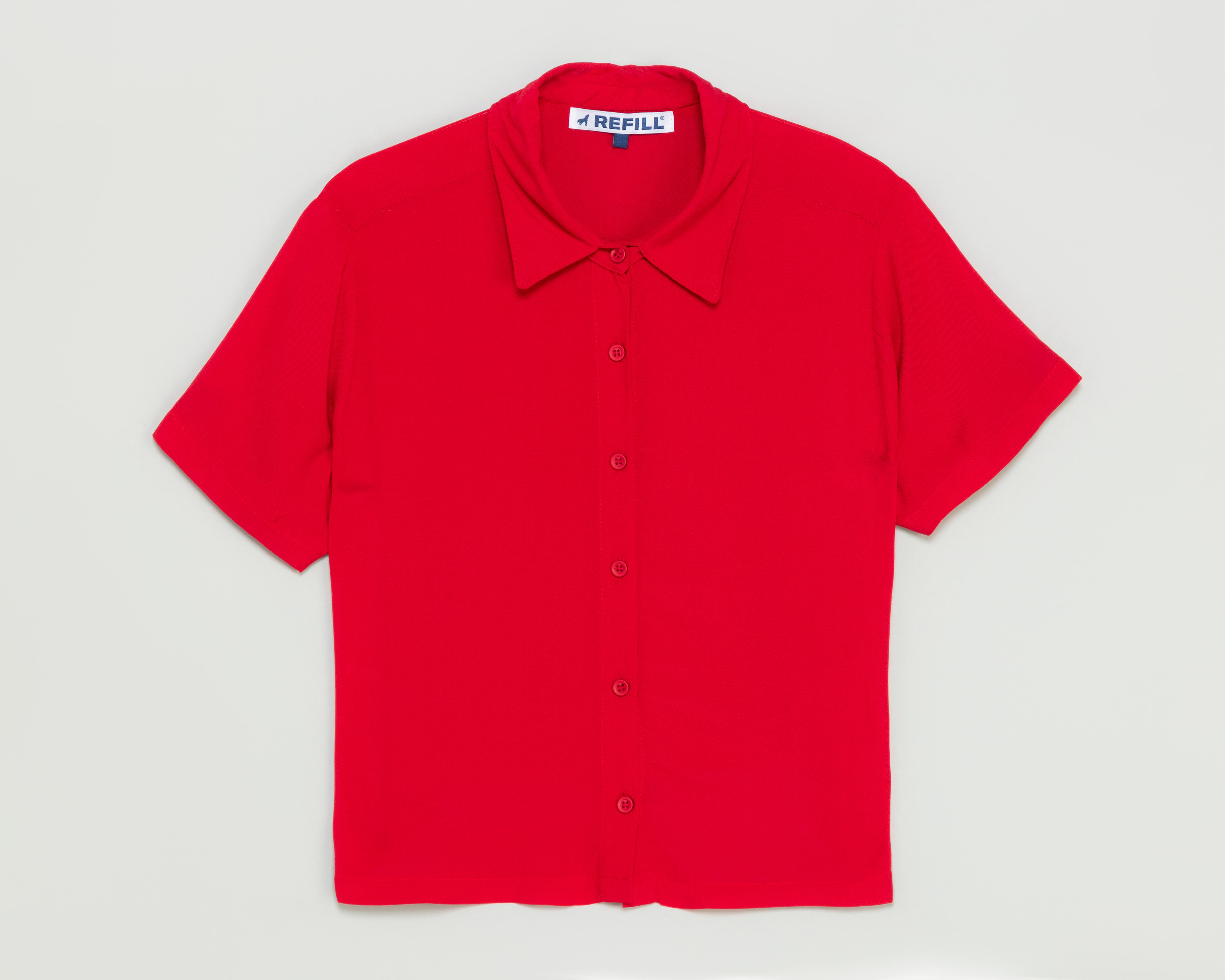 Foto 2 pulgar | Blusa Roja Refill para Mujer