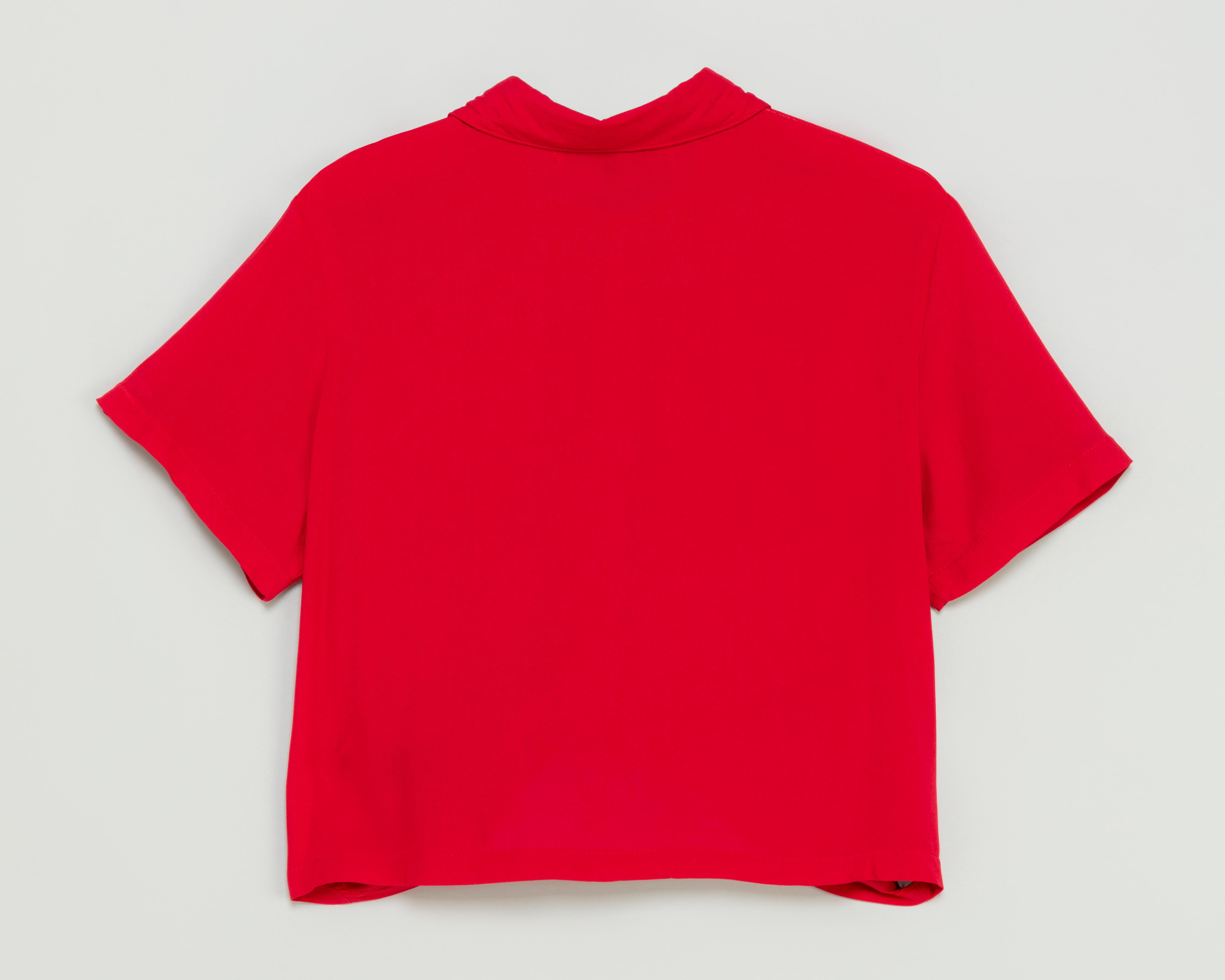 Foto 3 pulgar | Blusa Roja Refill para Mujer