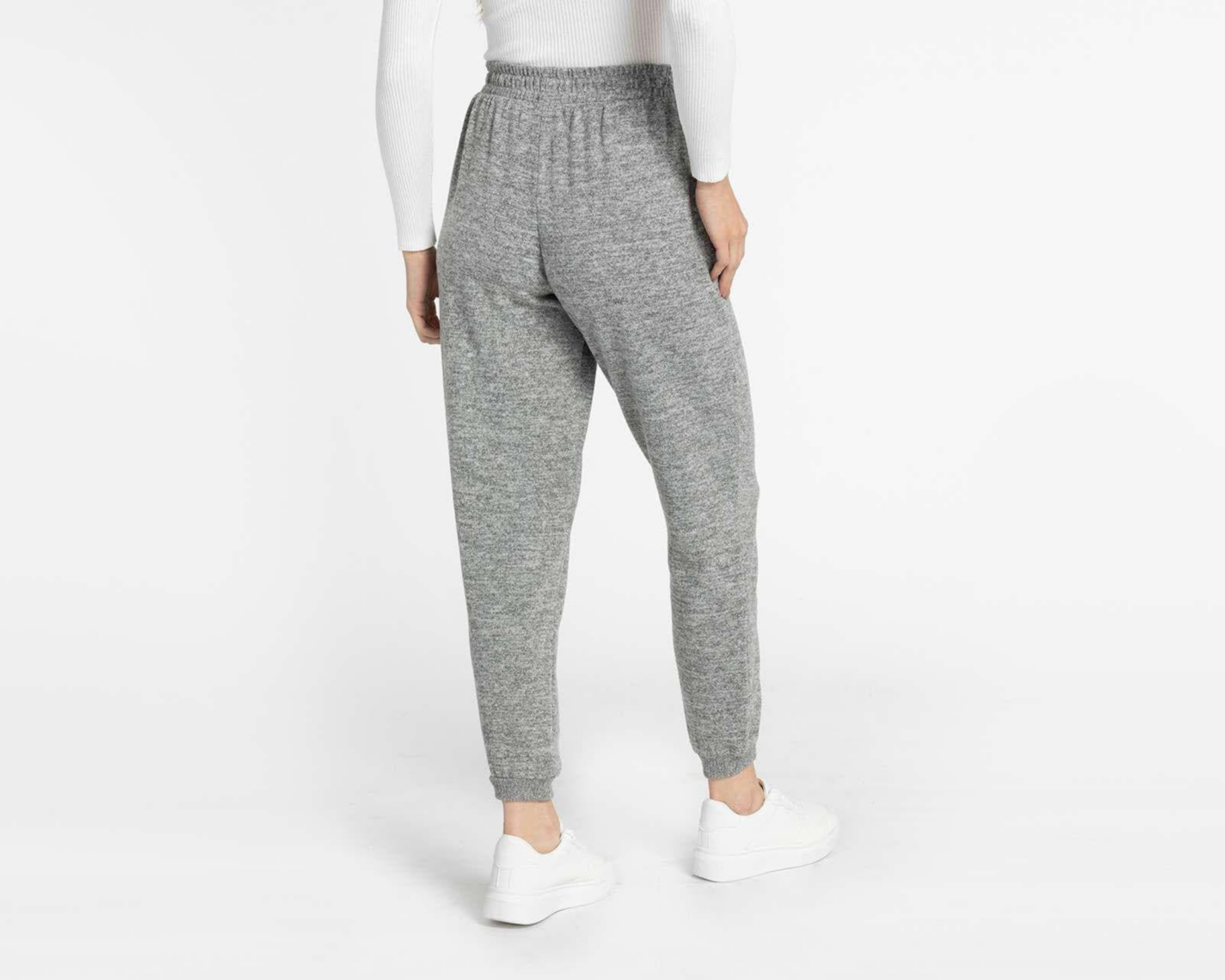 Foto 4 pulgar | Pants Refill Gris con Jareta