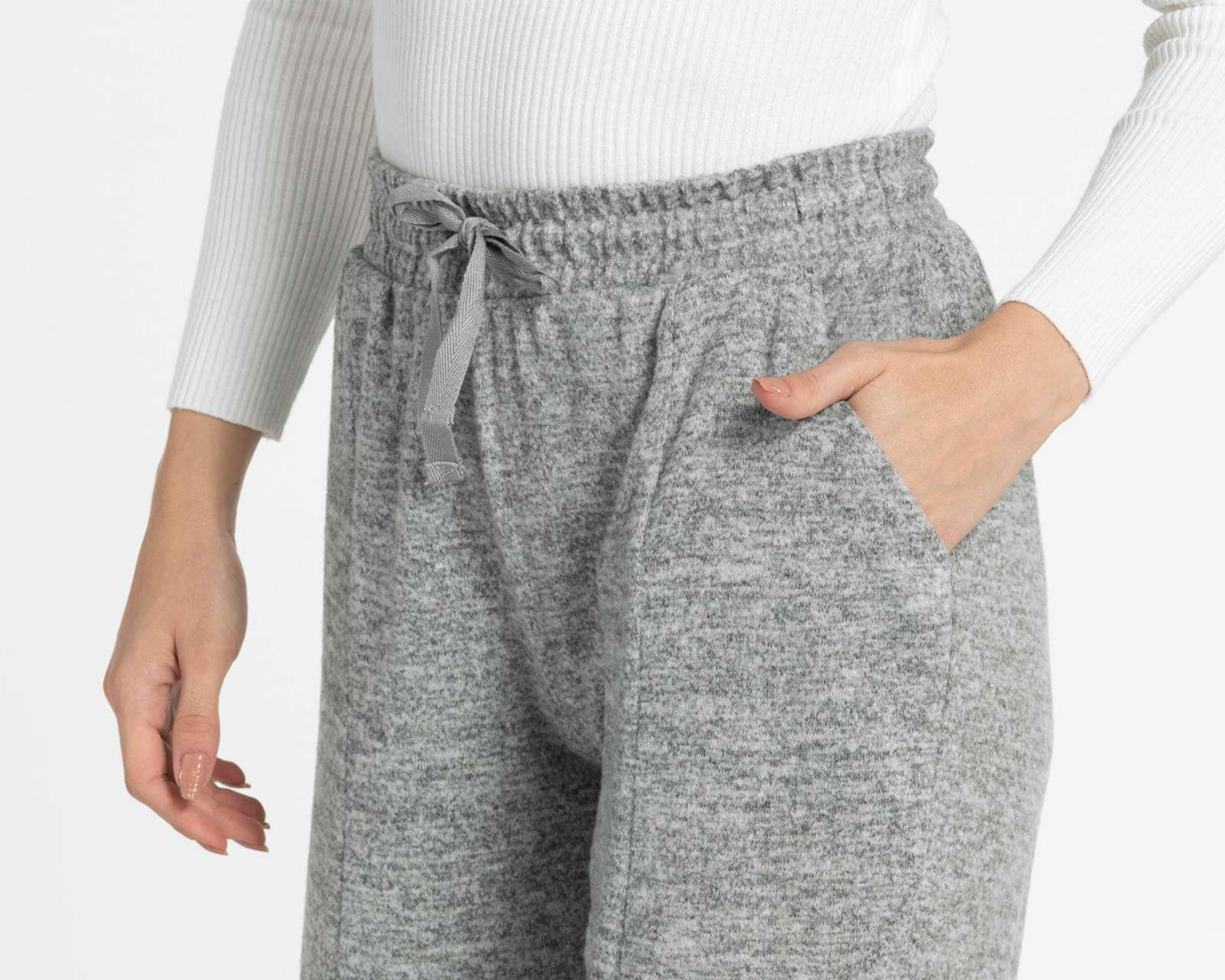 Foto 5 pulgar | Pants Refill Gris con Jareta