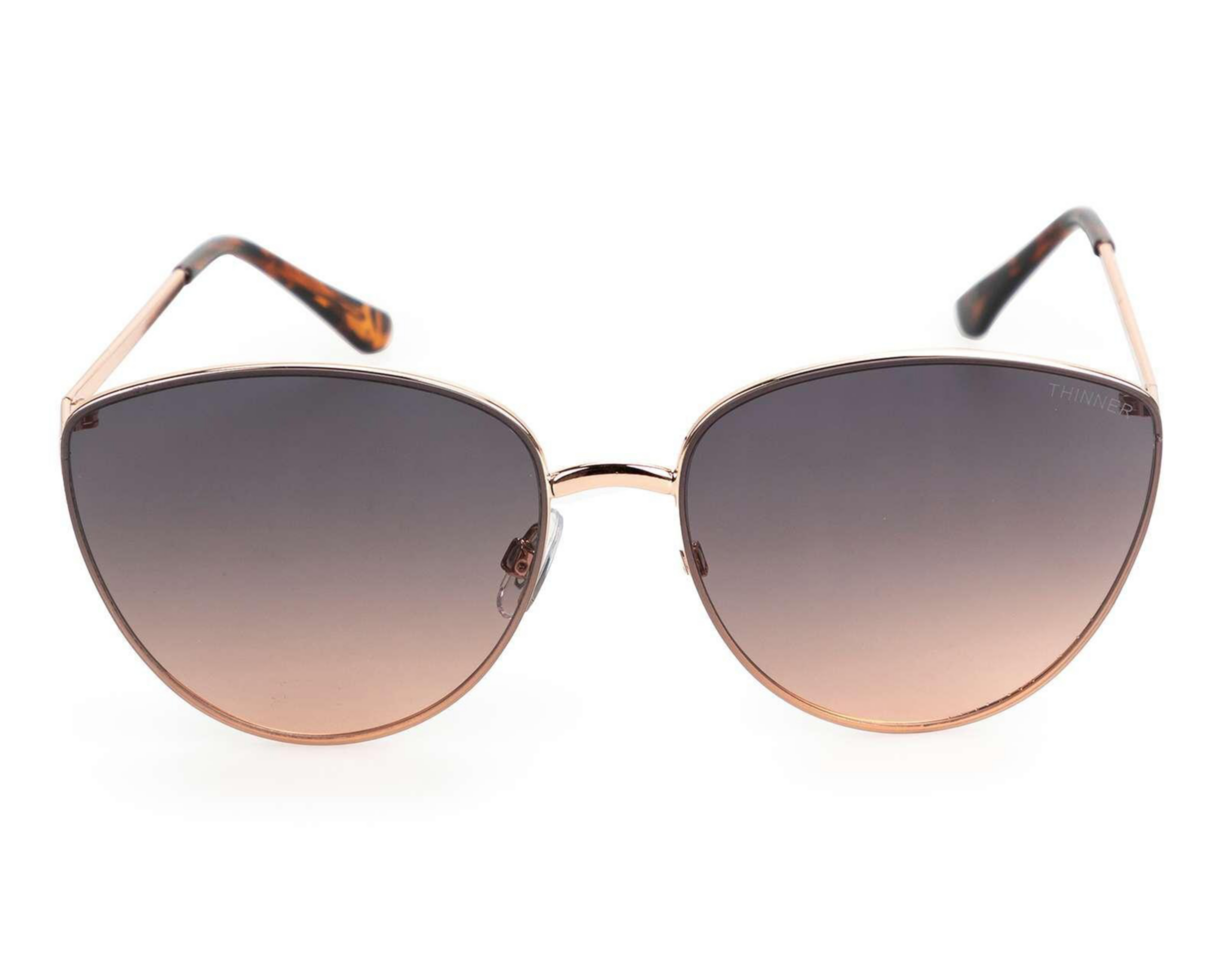 Foto 3 pulgar | Lentes de Sol Thinner Cat Eye Rose Gold
