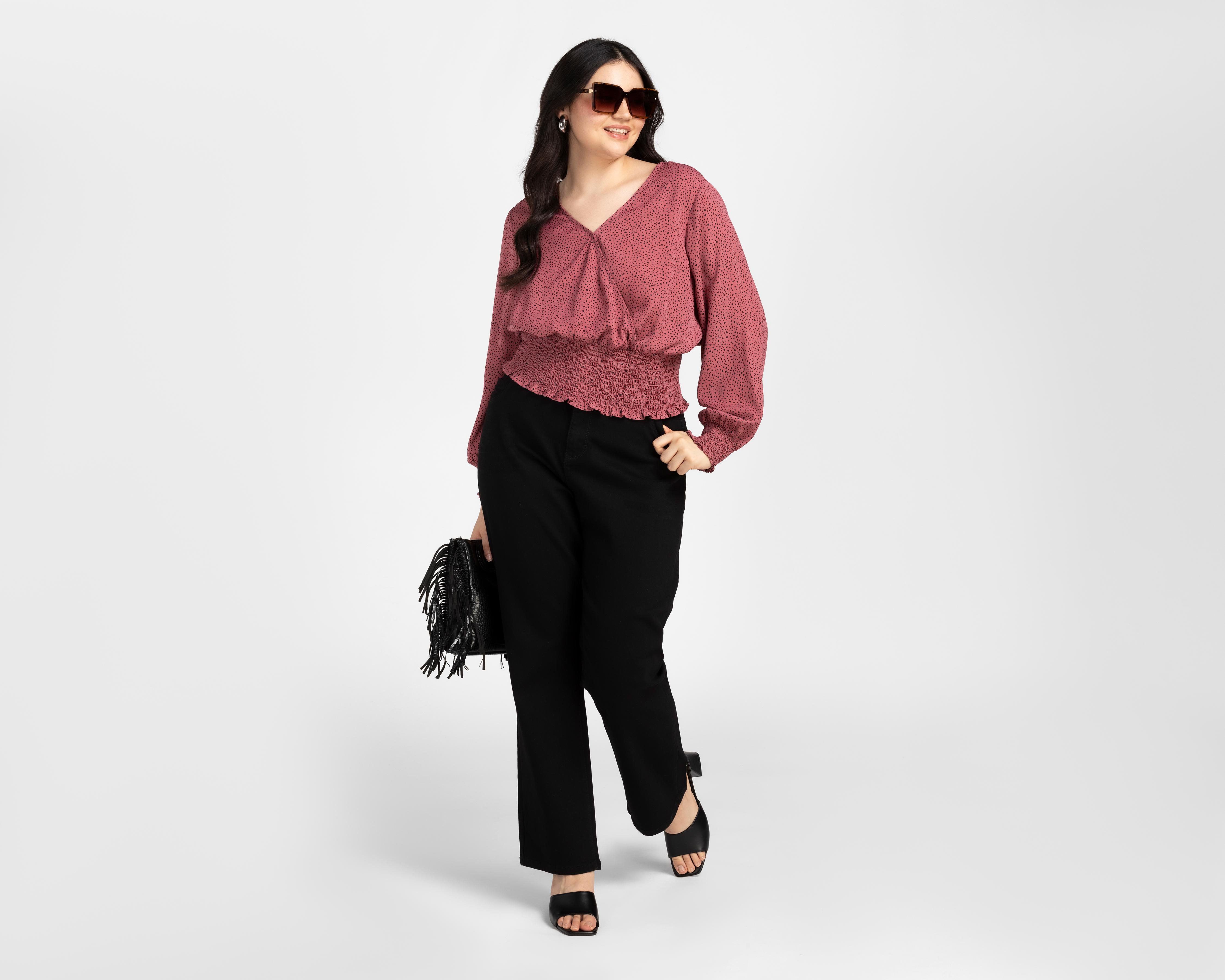 Foto 2 | Blusa Thinner manga Larga para Mujer