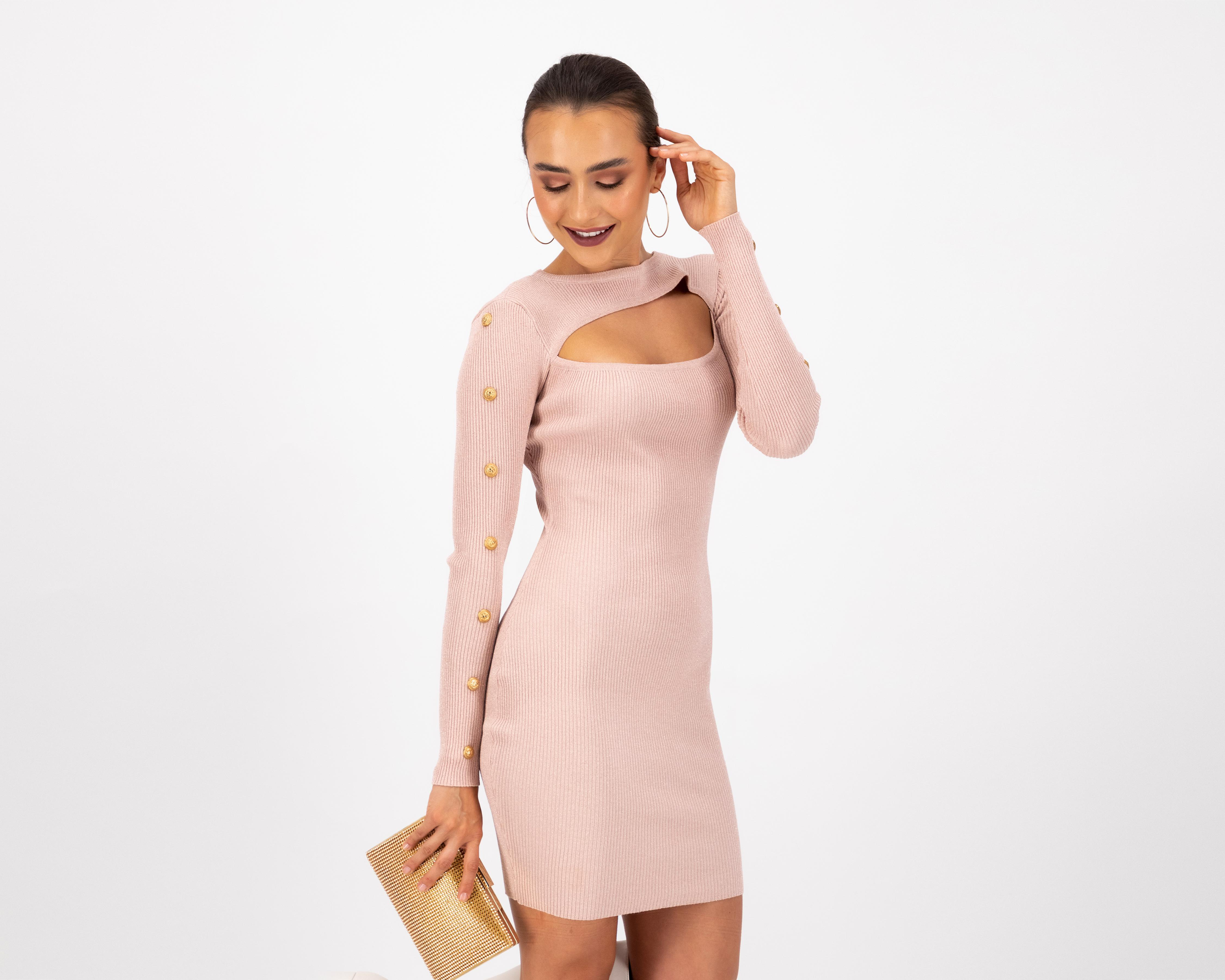 Foto 1 | Vestido Jennifer Lopez Rosa Juvenil