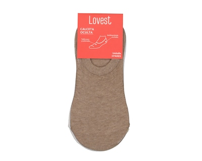 Foto 3 | Calcetas Invisibles Lovest para Mujer 3 Pares