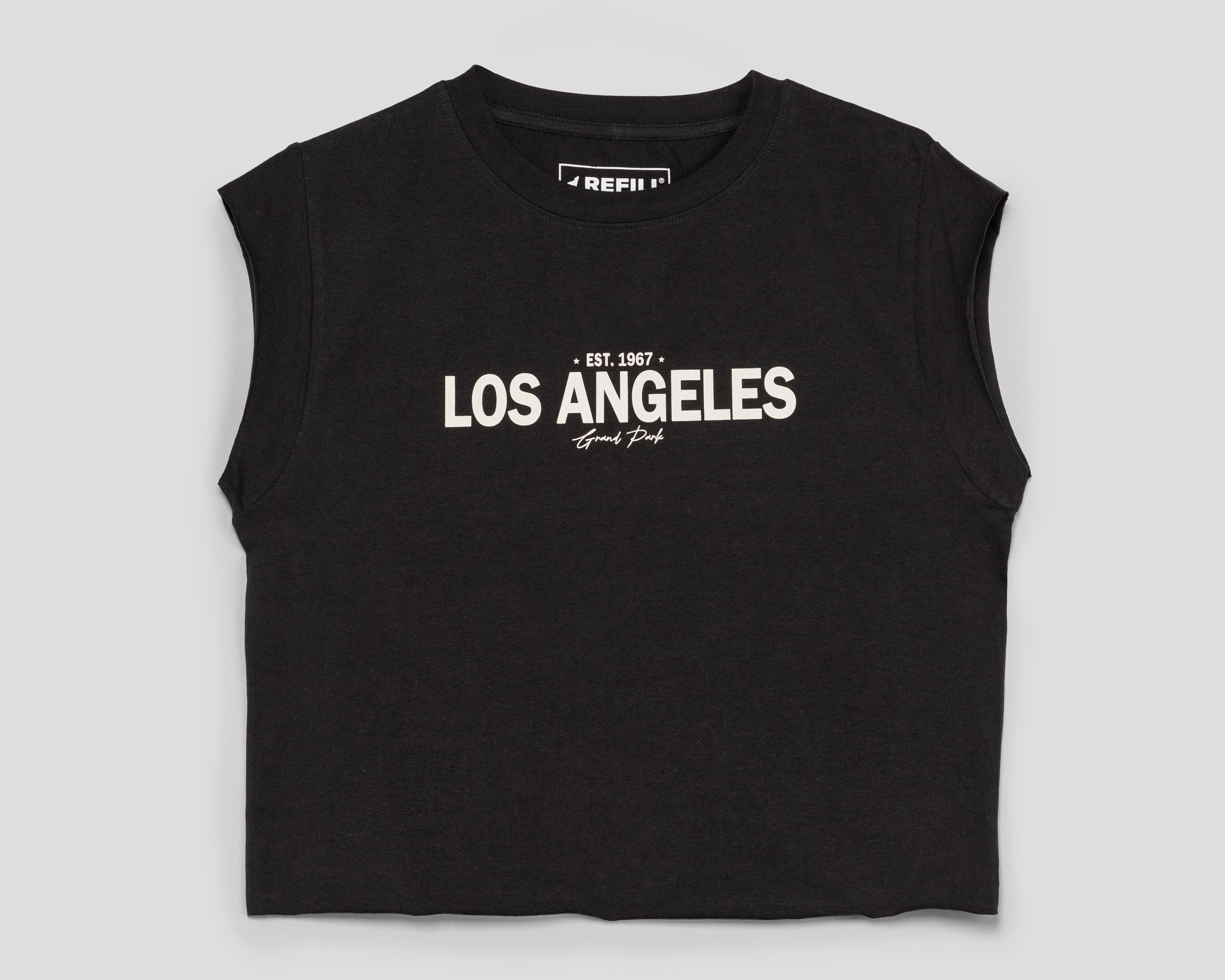 Crop Top Negro Refill para Mujer $89