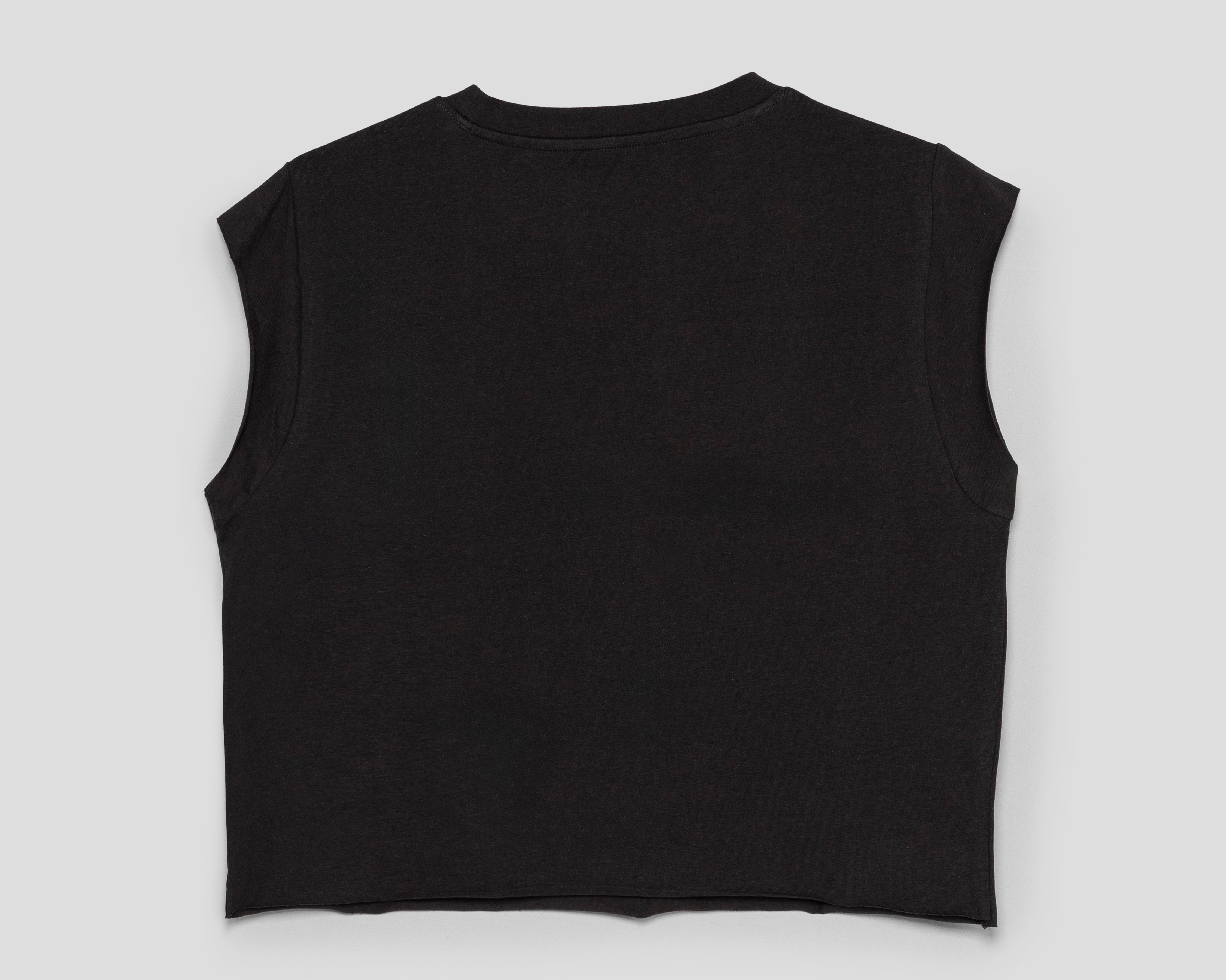 Foto 3 pulgar | Crop Top Negro Refill para Mujer