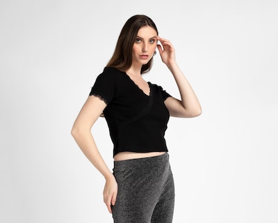 Foto 1 | Playera Sahara con Encaje para Mujer