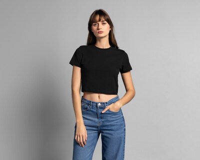 Foto 1 | Playera Thinner Manga Corta para Mujer
