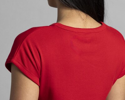 Foto 5 | Playera Thinner Roja para Mujer