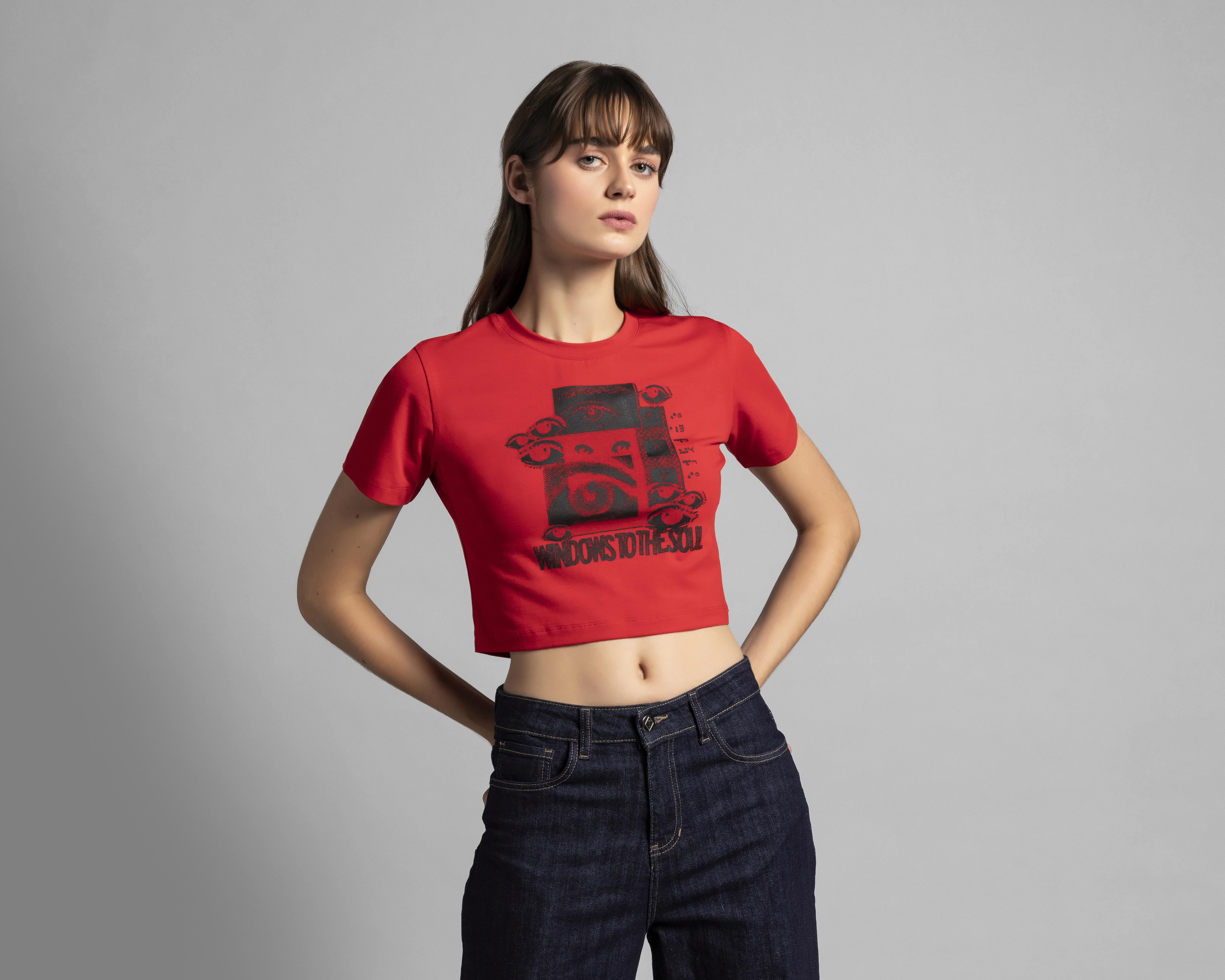 Playera Thinner Roja para Mujer