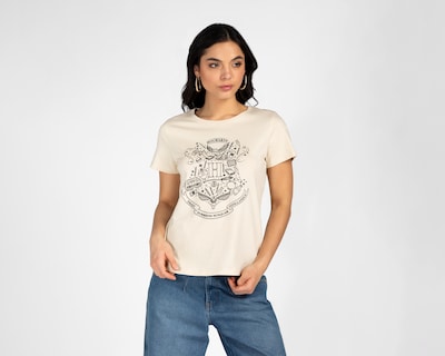 Foto 1 | Playera Harry Potter Manga Corta para Mujer