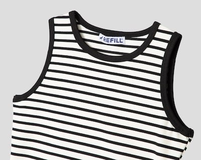 Foto 3 | Playera Refill a Rayas para Mujer