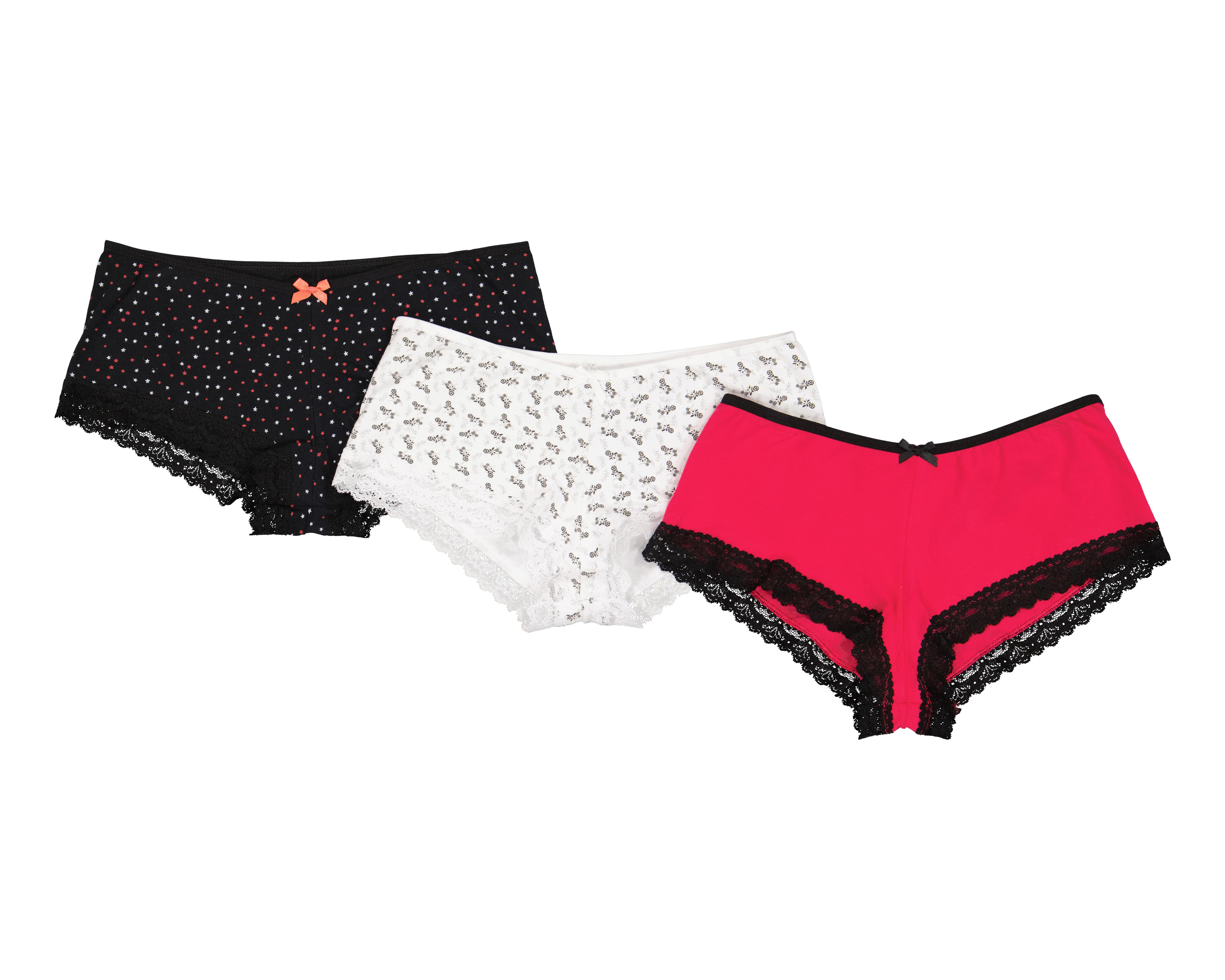 Bóxer con Encaje Emociones para Mujer 3 Piezas $149