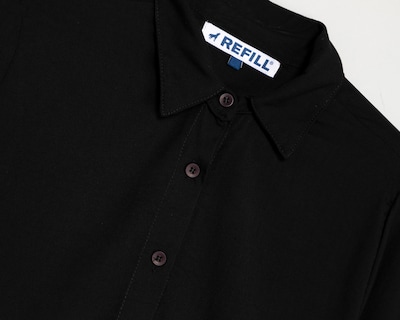 Foto 3 | Blusa Negra Refill para Mujer