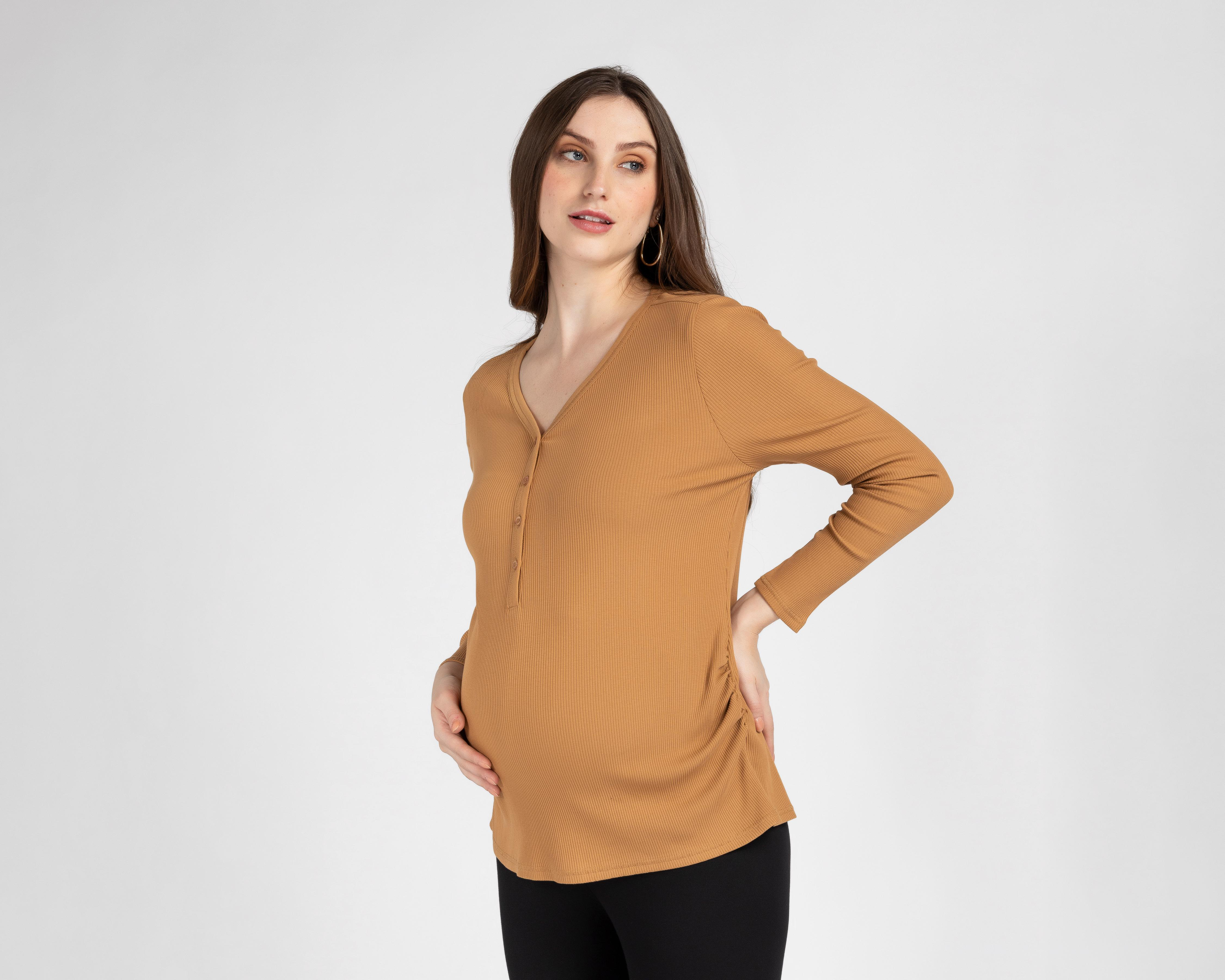 Blusa de Maternidad Mamá Bella Manga Larga