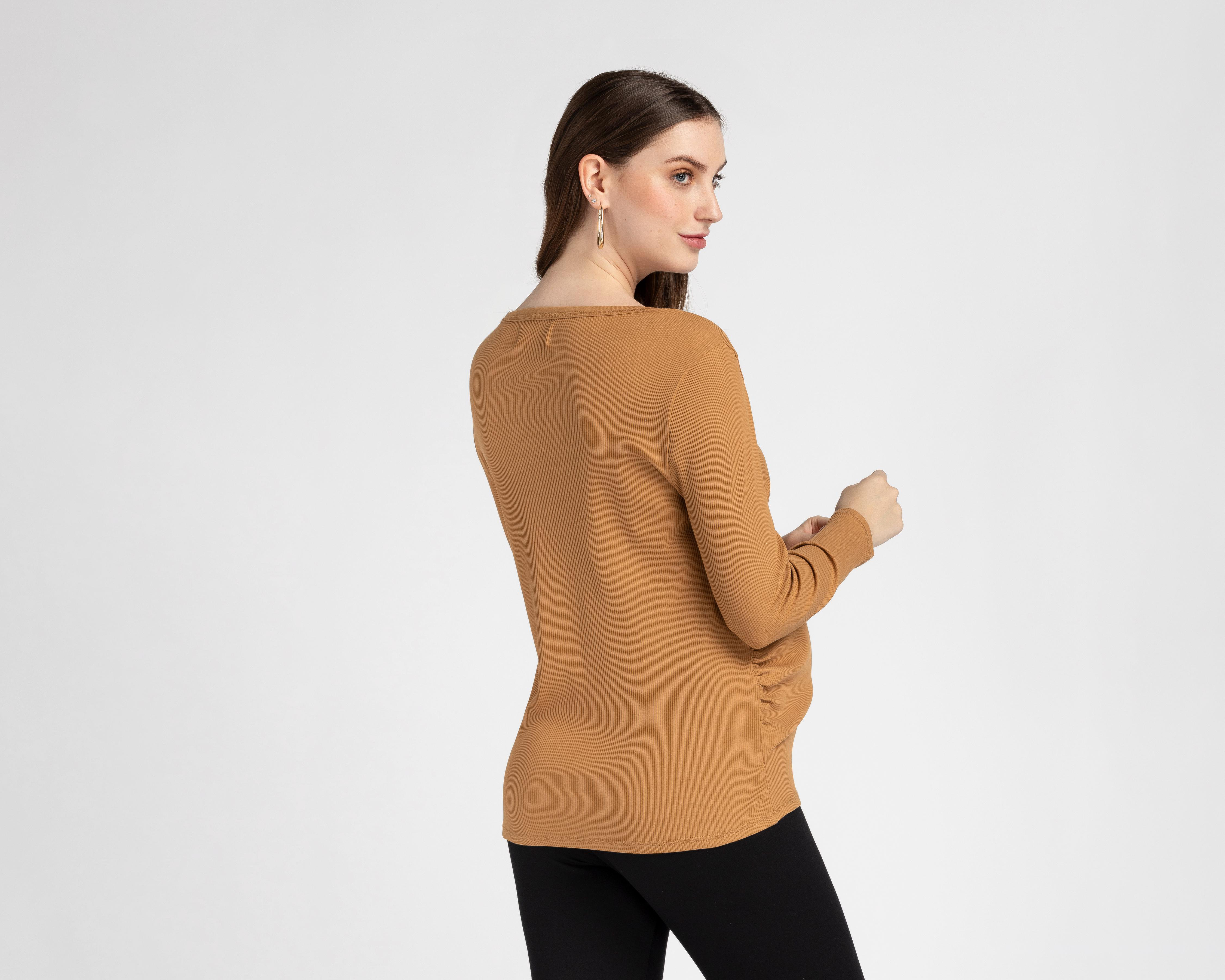 Foto 4 pulgar | Blusa de Maternidad Mamá Bella Manga Larga