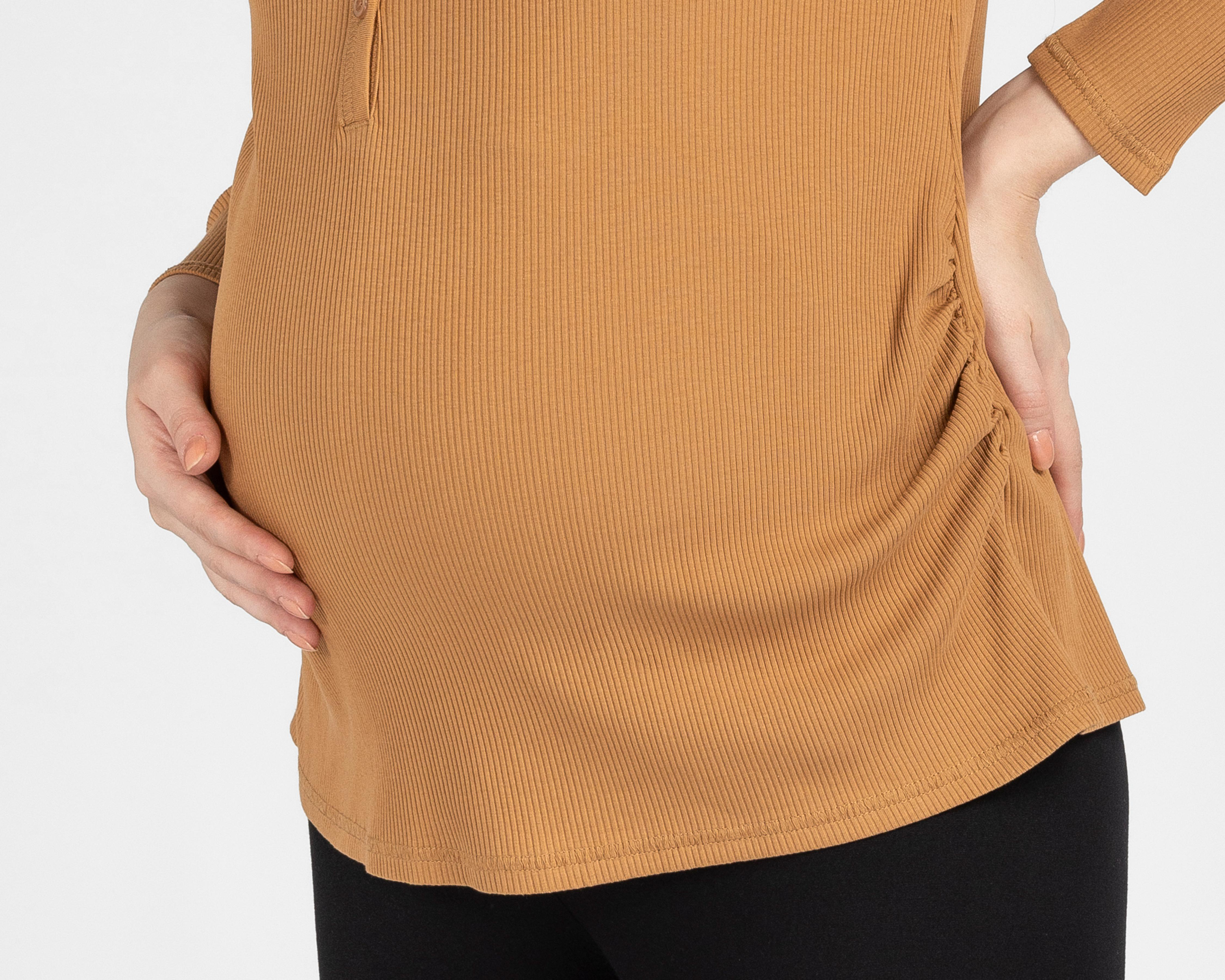 Foto 6 pulgar | Blusa de Maternidad Mamá Bella Manga Larga
