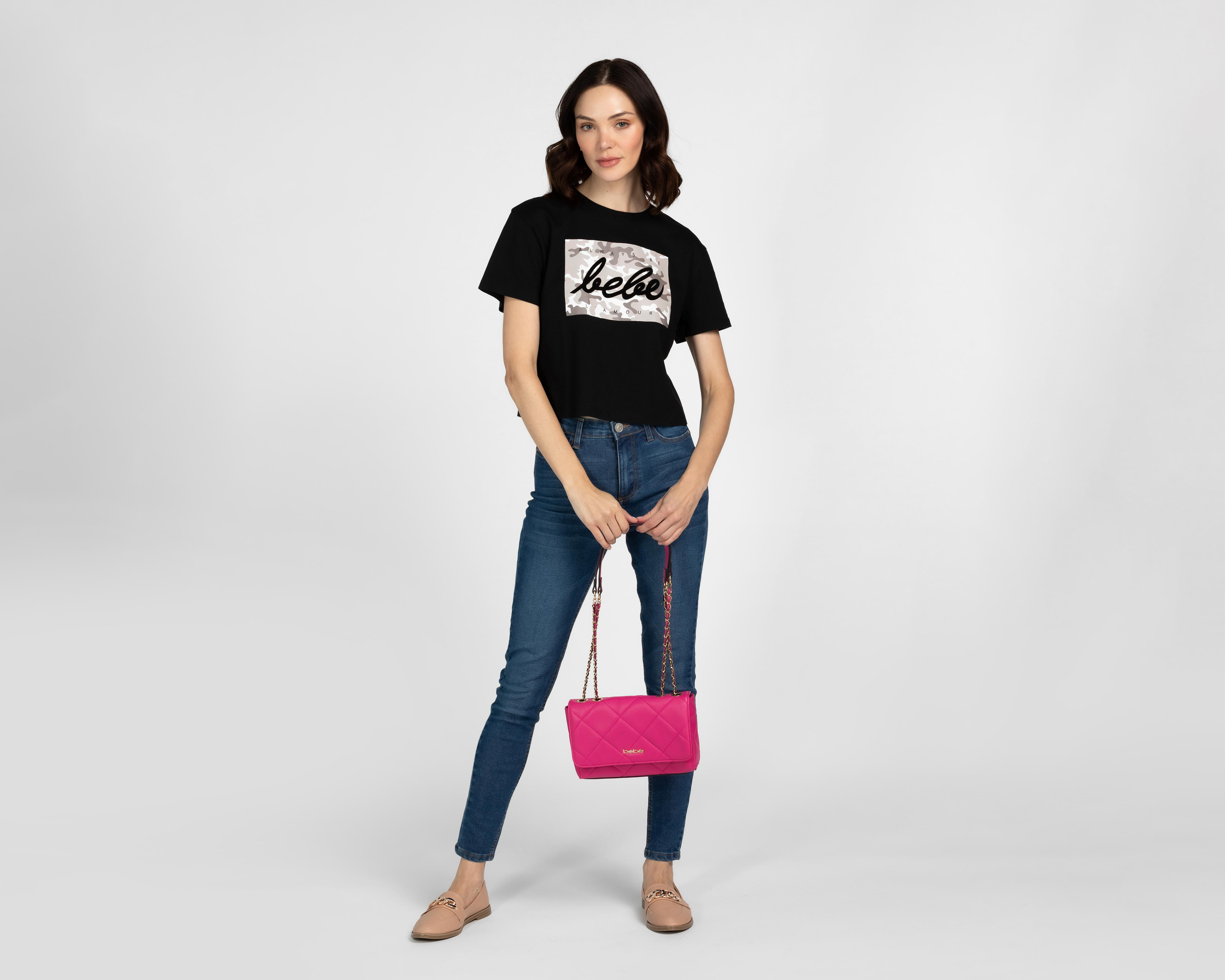 Foto 3 pulgar | Playera Bebe Manga Corta para Mujer