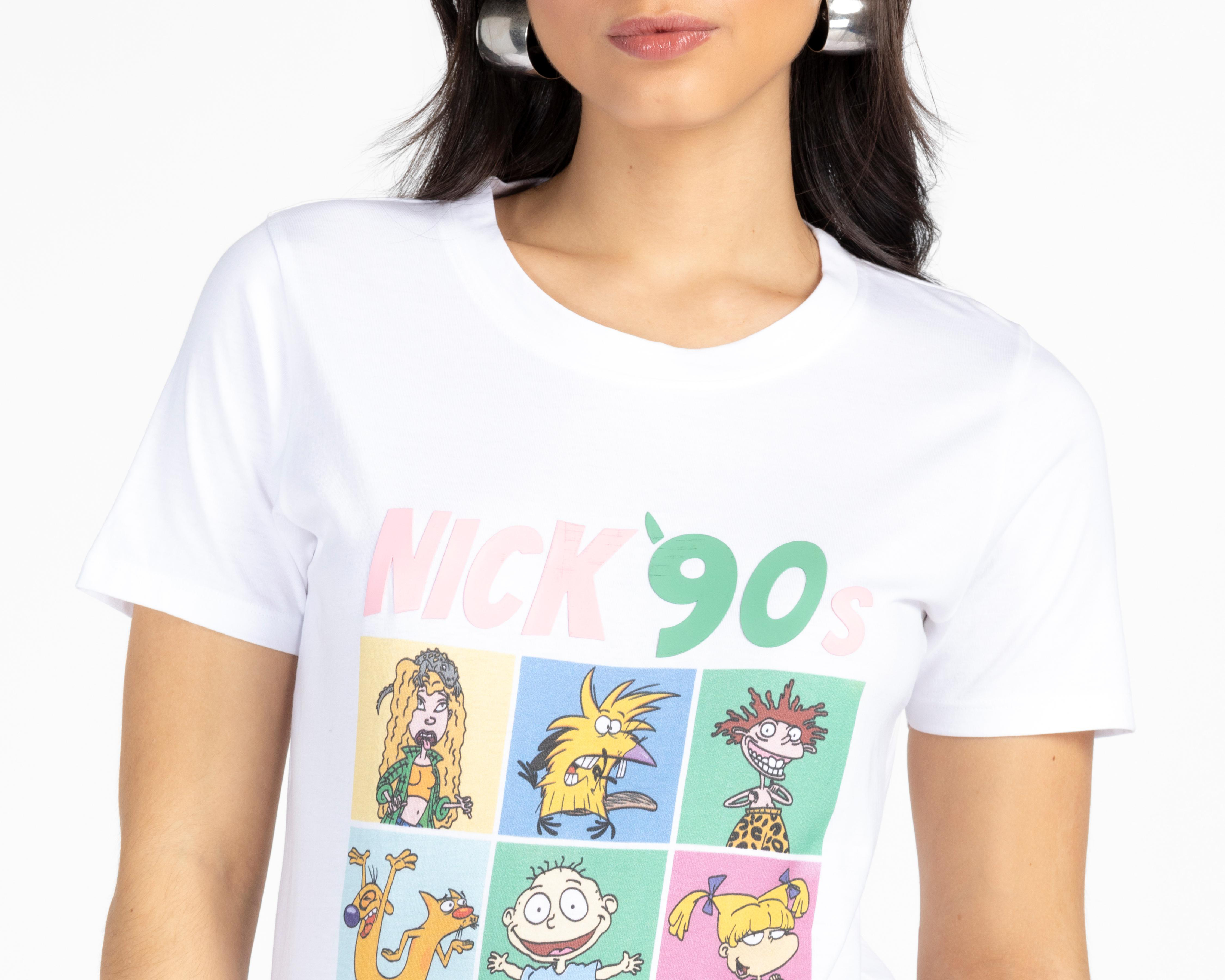 Foto 4 pulgar | Playera Nickelodeon Manga Corta para Mujer