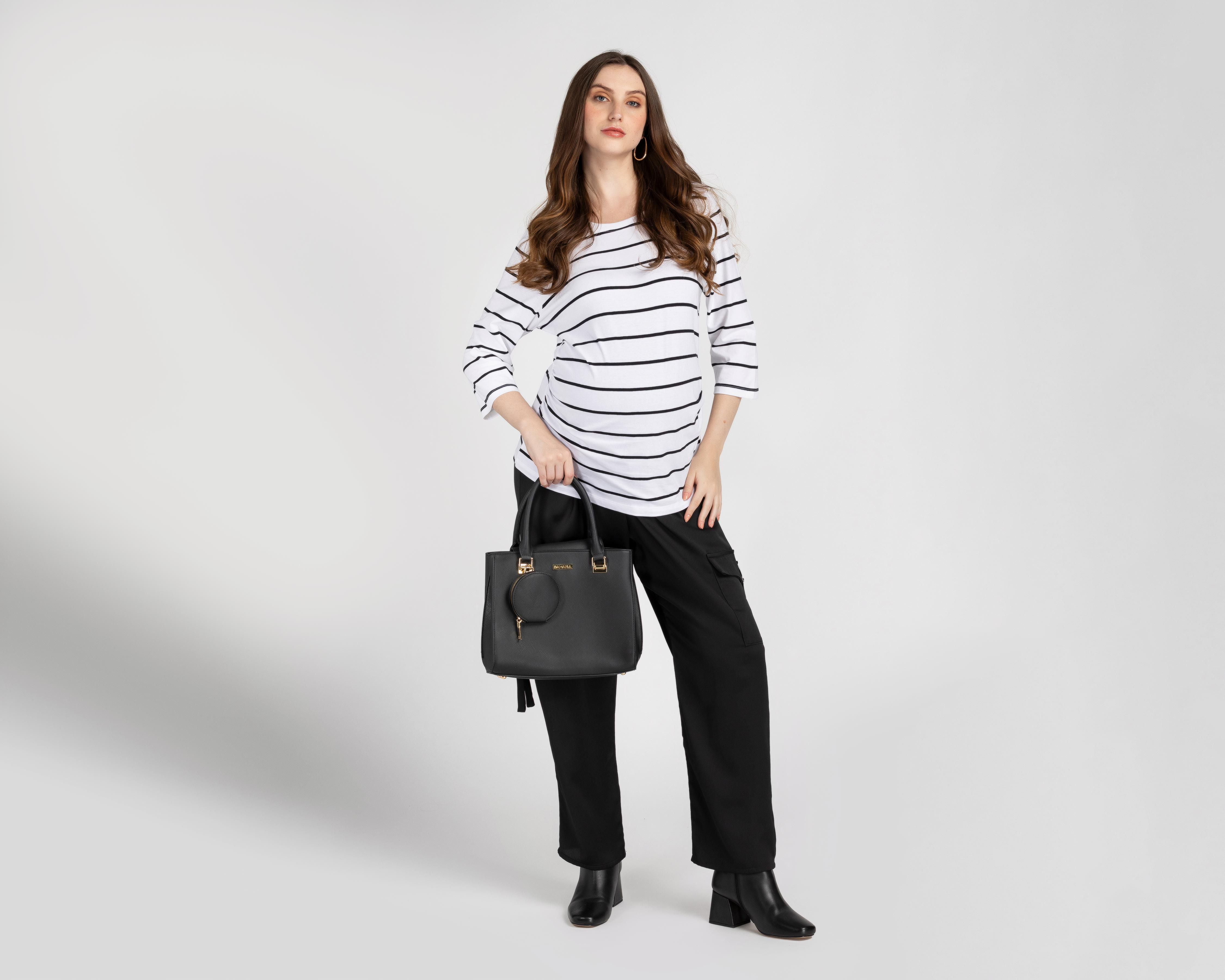 Foto 2 | Blusa de Maternidad Mamá Bella a Rayas