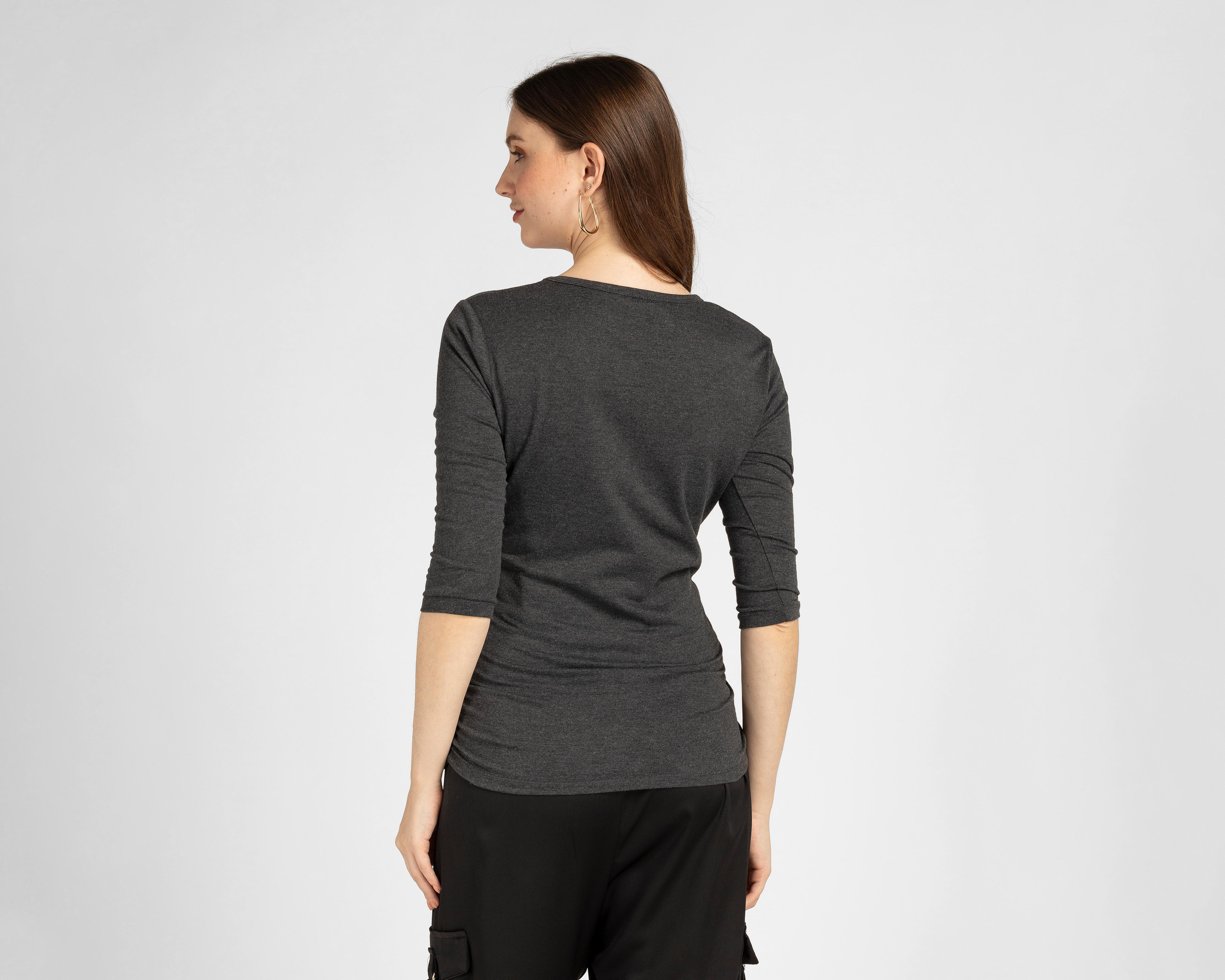 Foto 4 pulgar | Blusa de Maternidad Mamá Bella Cuello Redondo