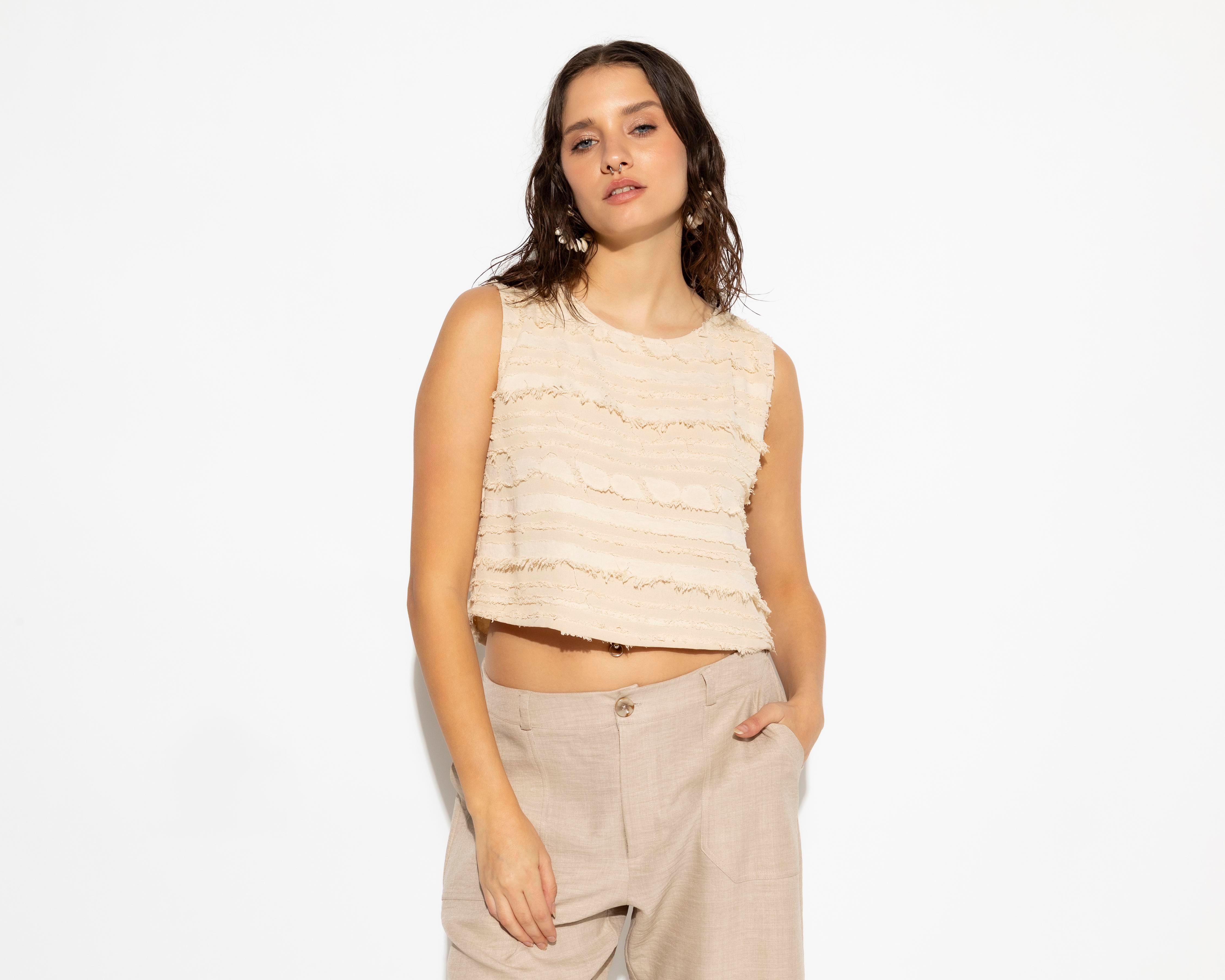 Foto 3 pulgar | Blusa sin Mangas Strona para Mujer