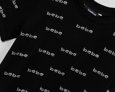 Foto 3 | Playera Cuello Redondo Negra Bebe para Mujer