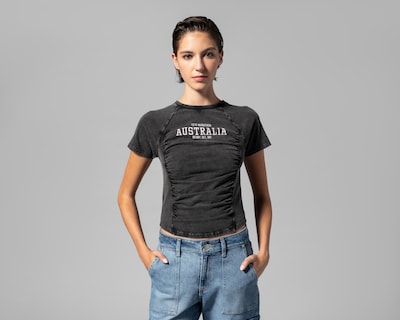 Foto 1 | Playera Thinner Cuello Redondo para Mujer
