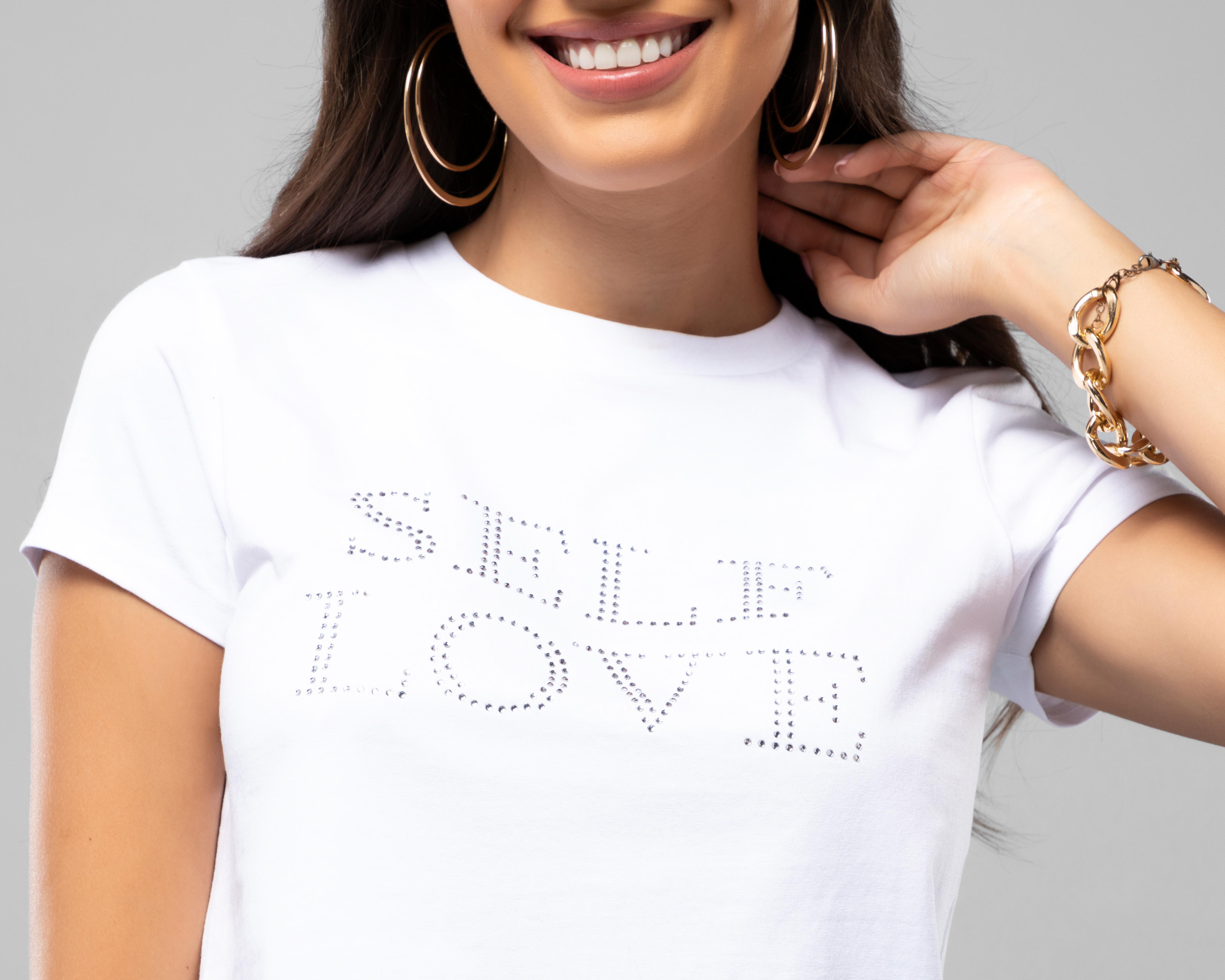 Foto 5 pulgar | Playera Jennifer Lopez Manga Corta para Mujer