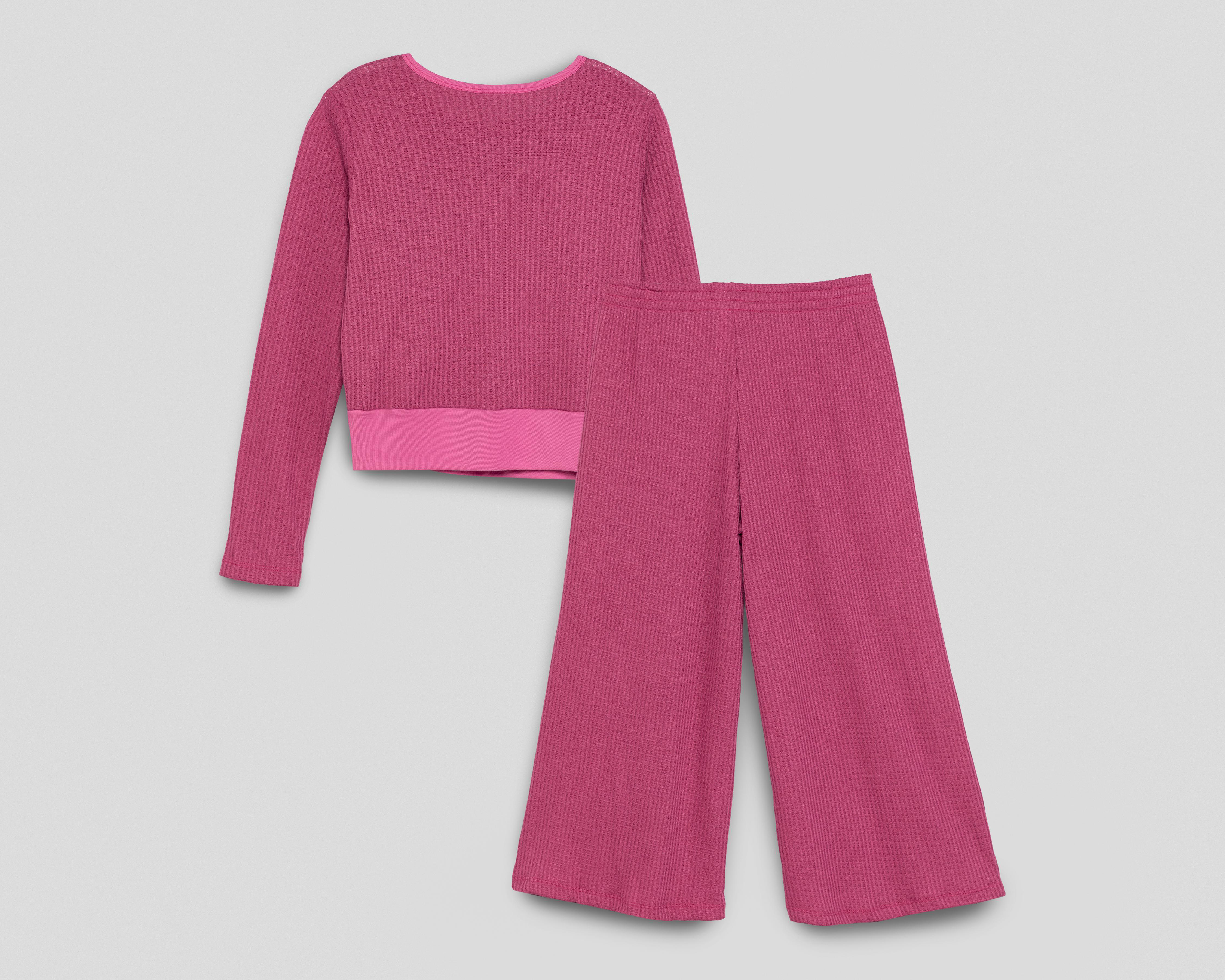 Foto 3 pulgar | Pijama Tops & Bottoms para Mujer 2 Piezas