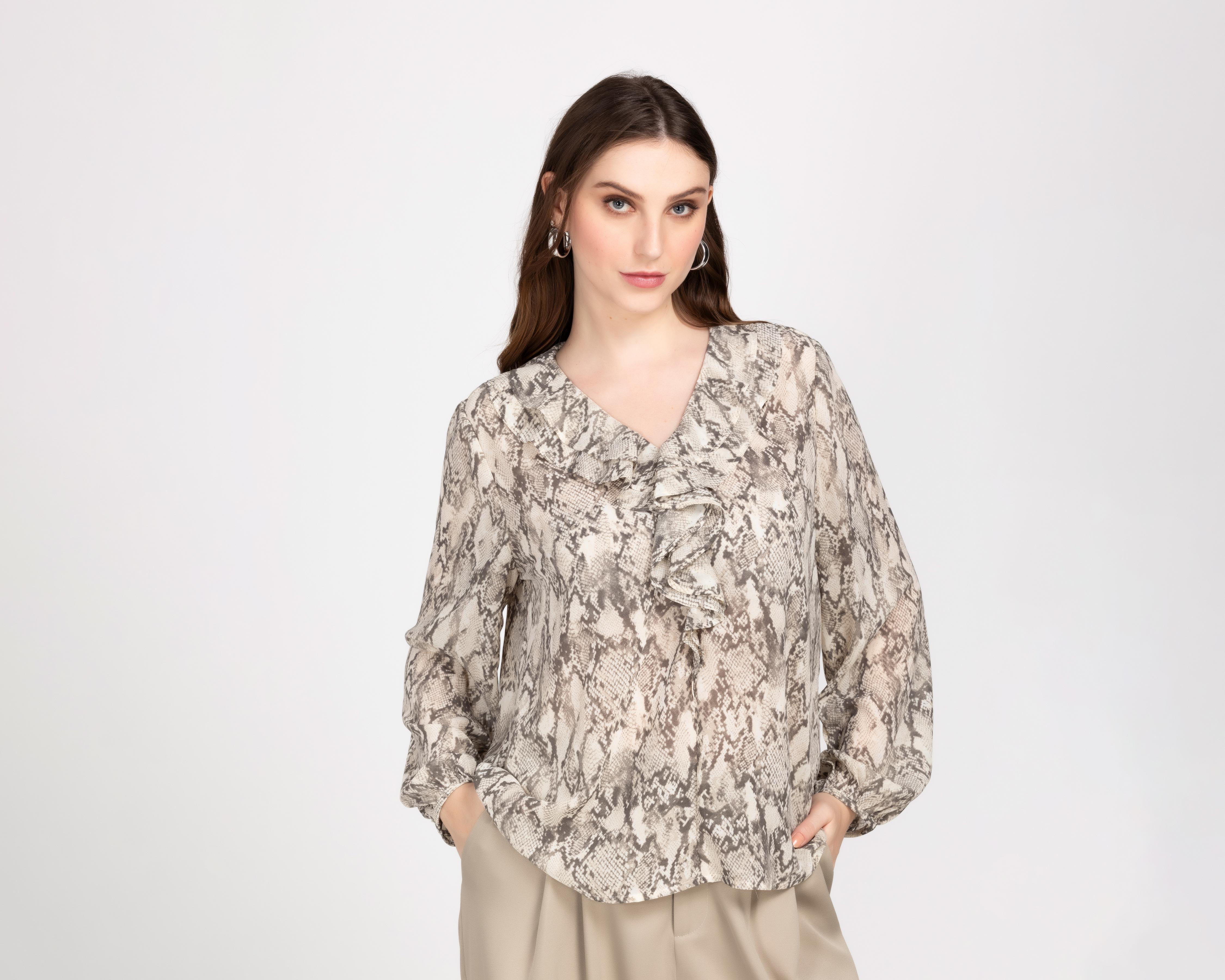 Blusa Sahara con Olanes para Mujer