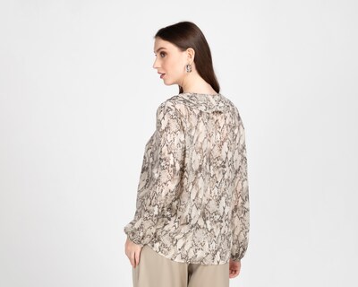 Foto 3 | Blusa Sahara con Olanes para Mujer