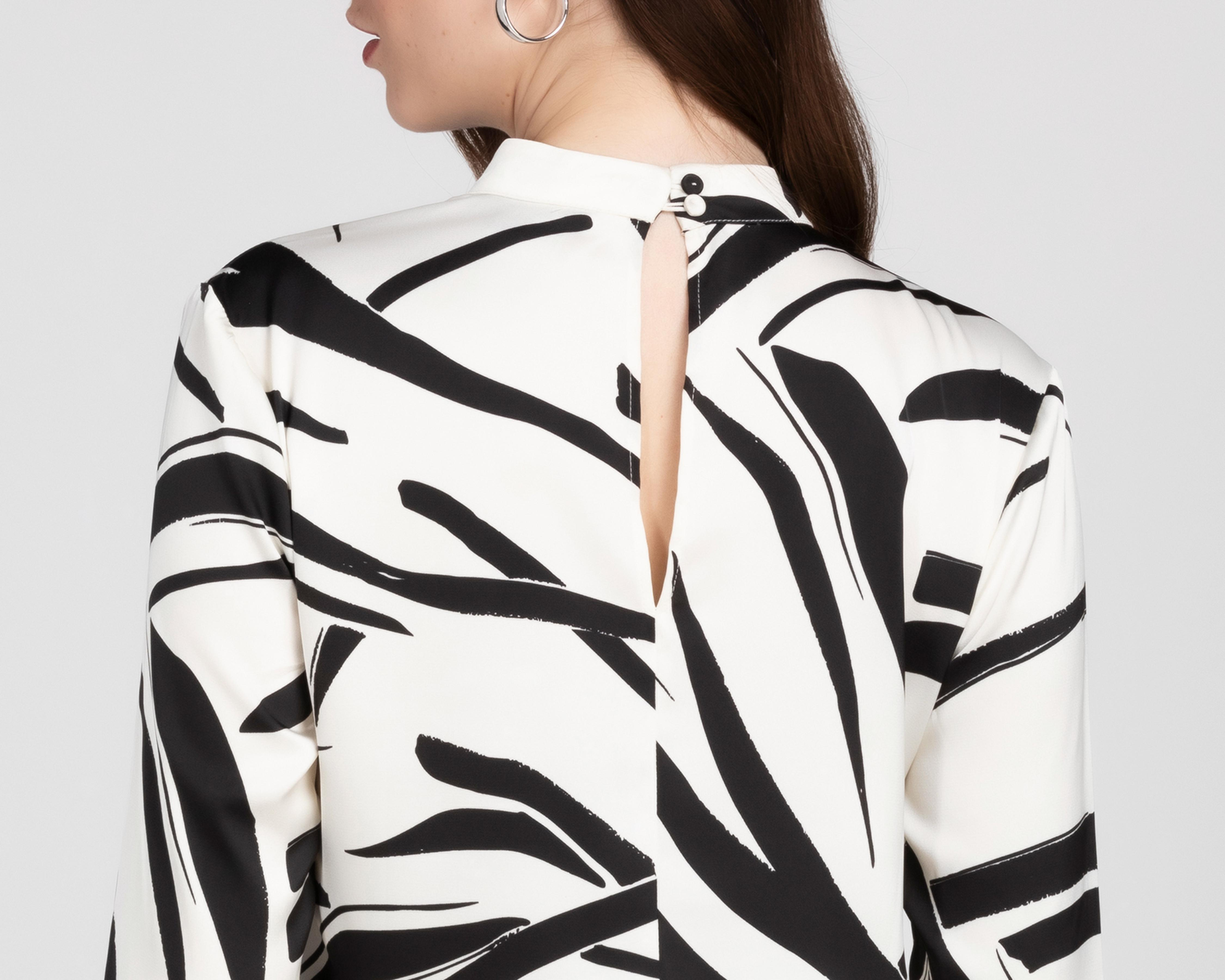 Foto 5 | Blusa Sahara Manga Larga para Mujer