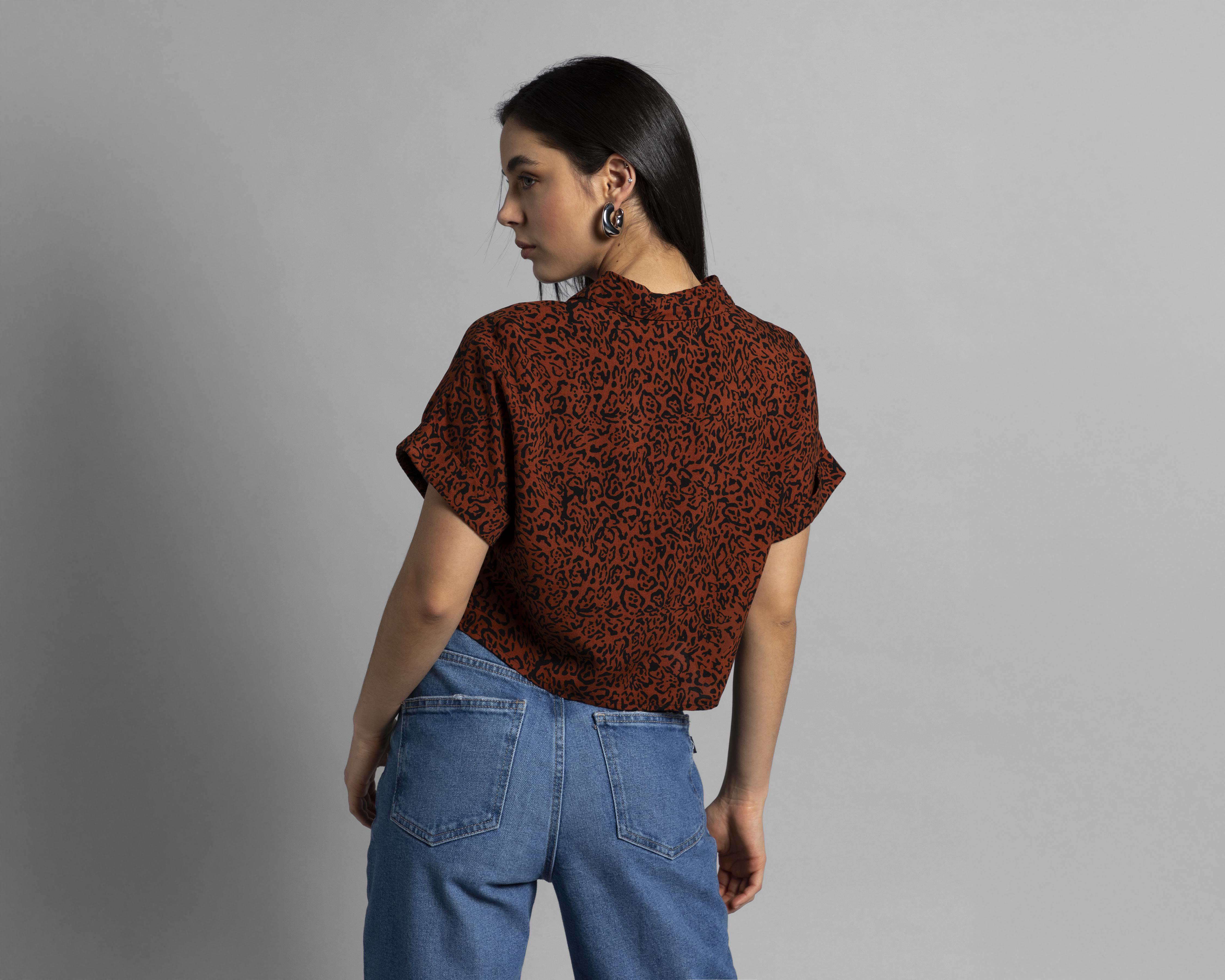 Foto 4 pulgar | Blusa Thinner Manga Corta para Mujer