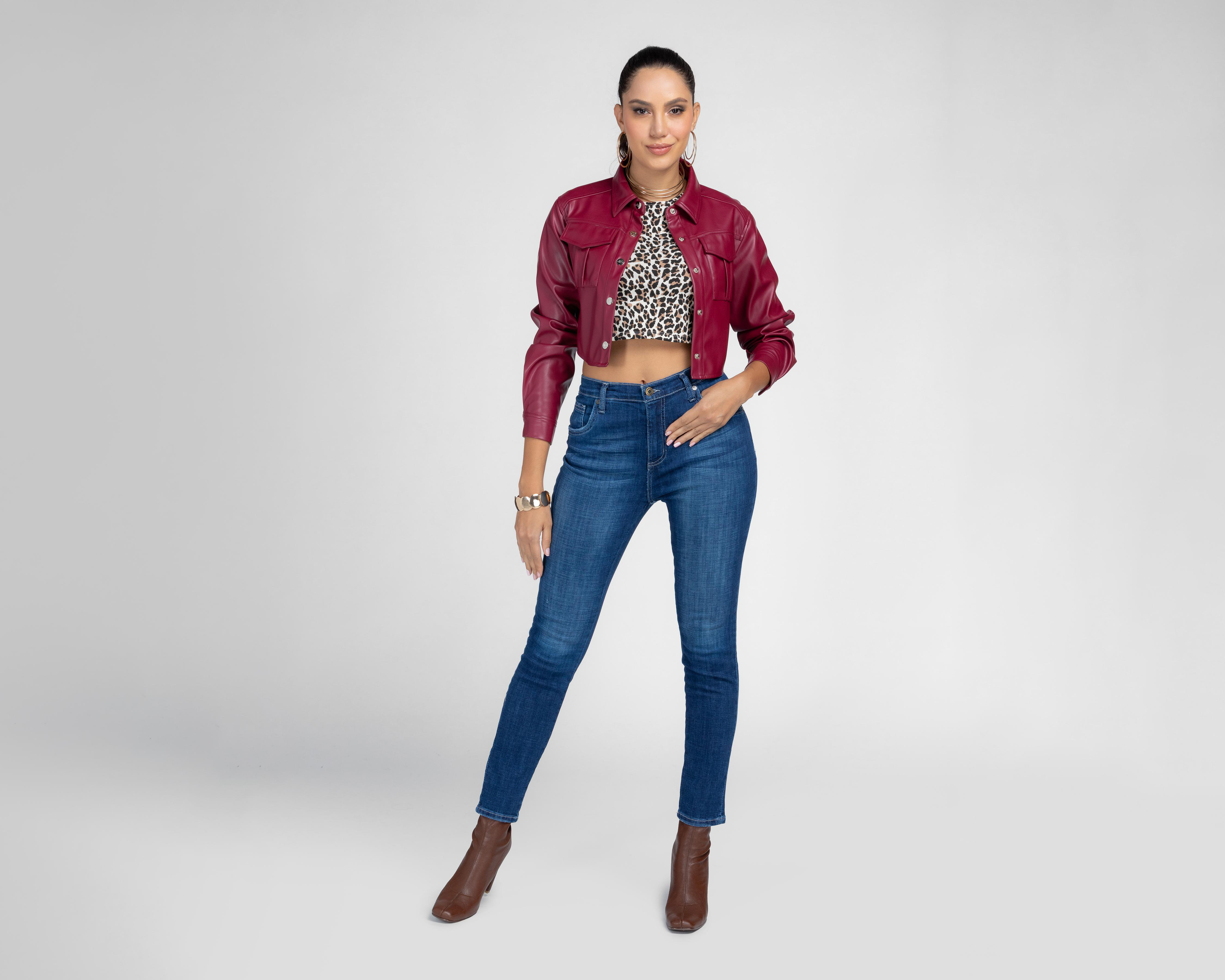 Foto 3 pulgar | Jeans Skinny Lee para Mujer