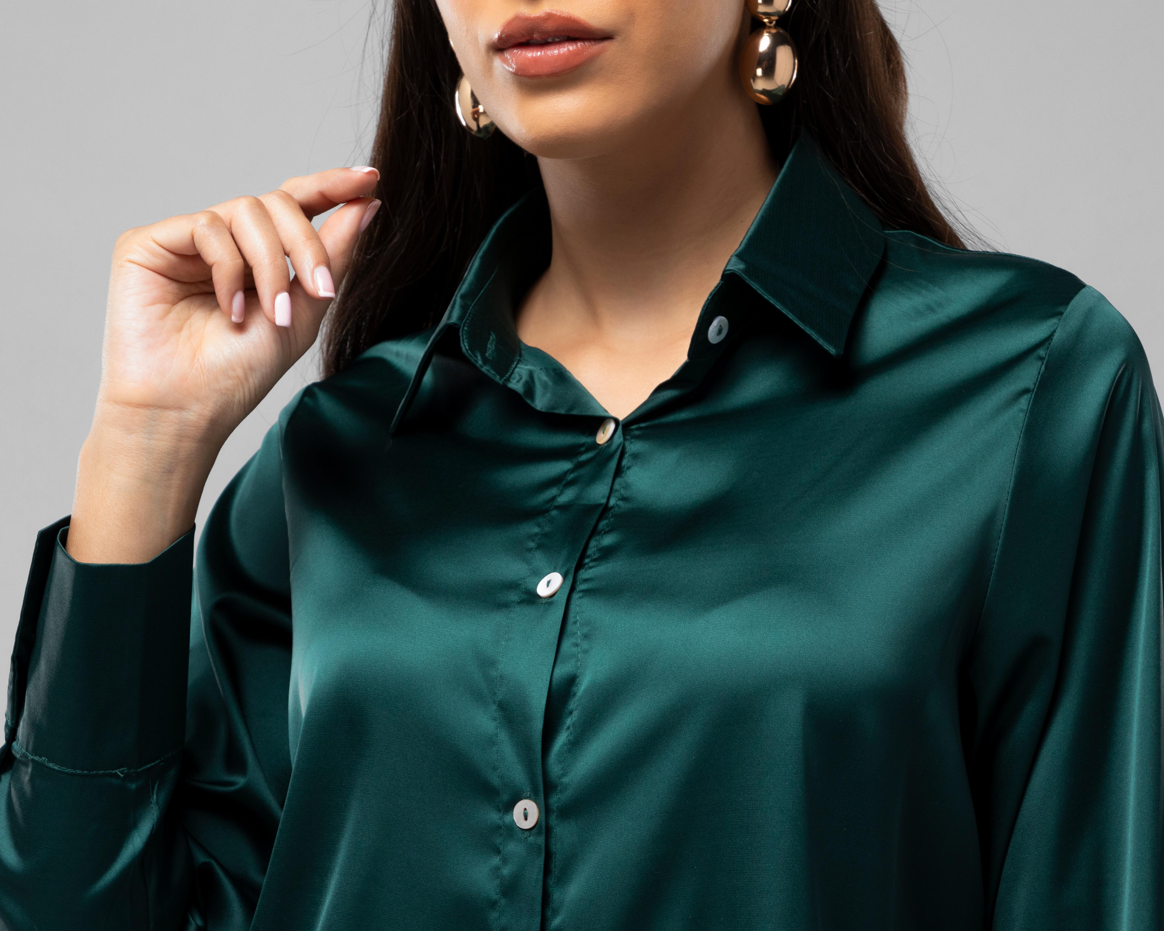 Foto 4 | Camisa Jennifer Lopez Satinada para Mujer