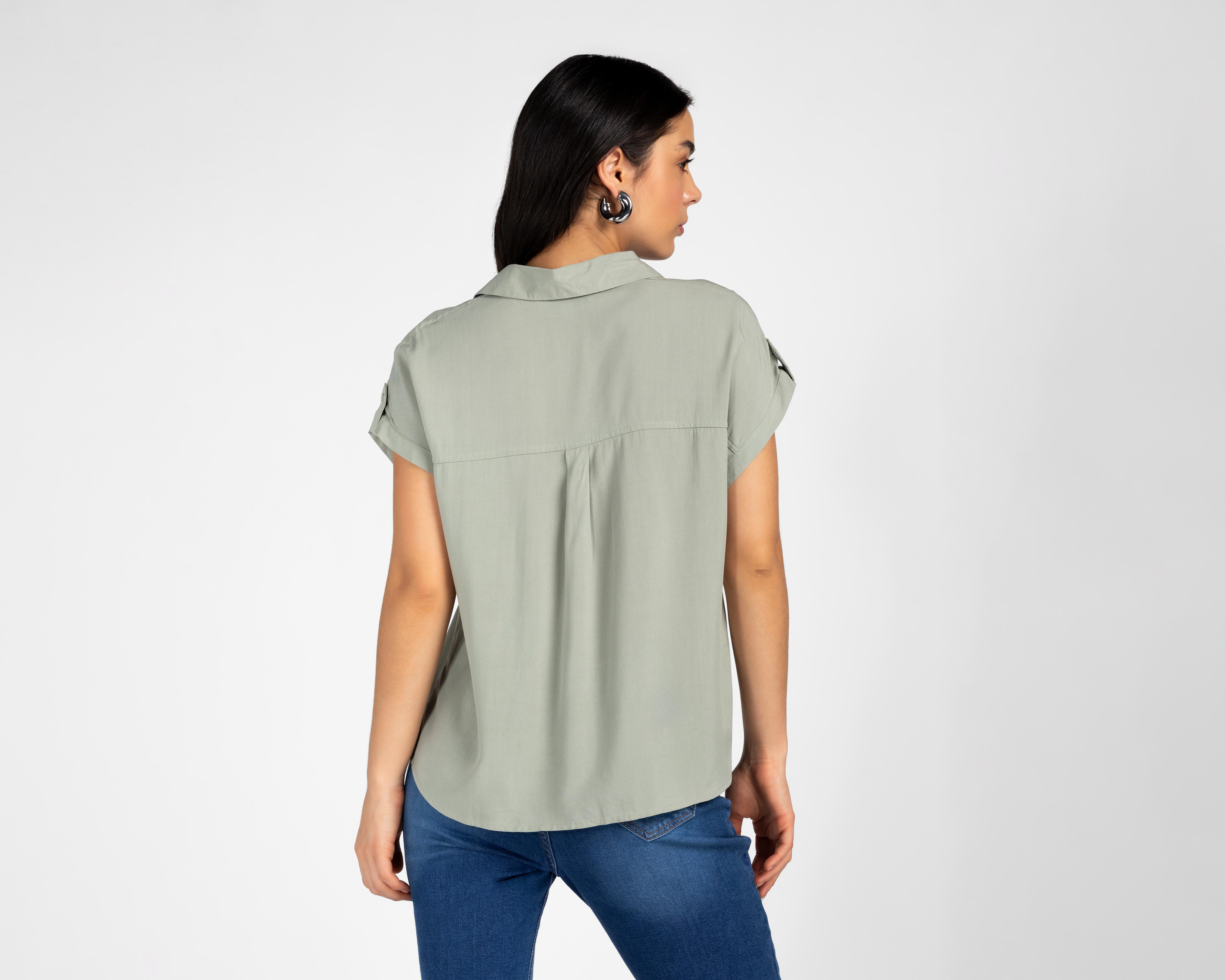 Foto 4 pulgar | Blusa Refill Manga Corta para Mujer