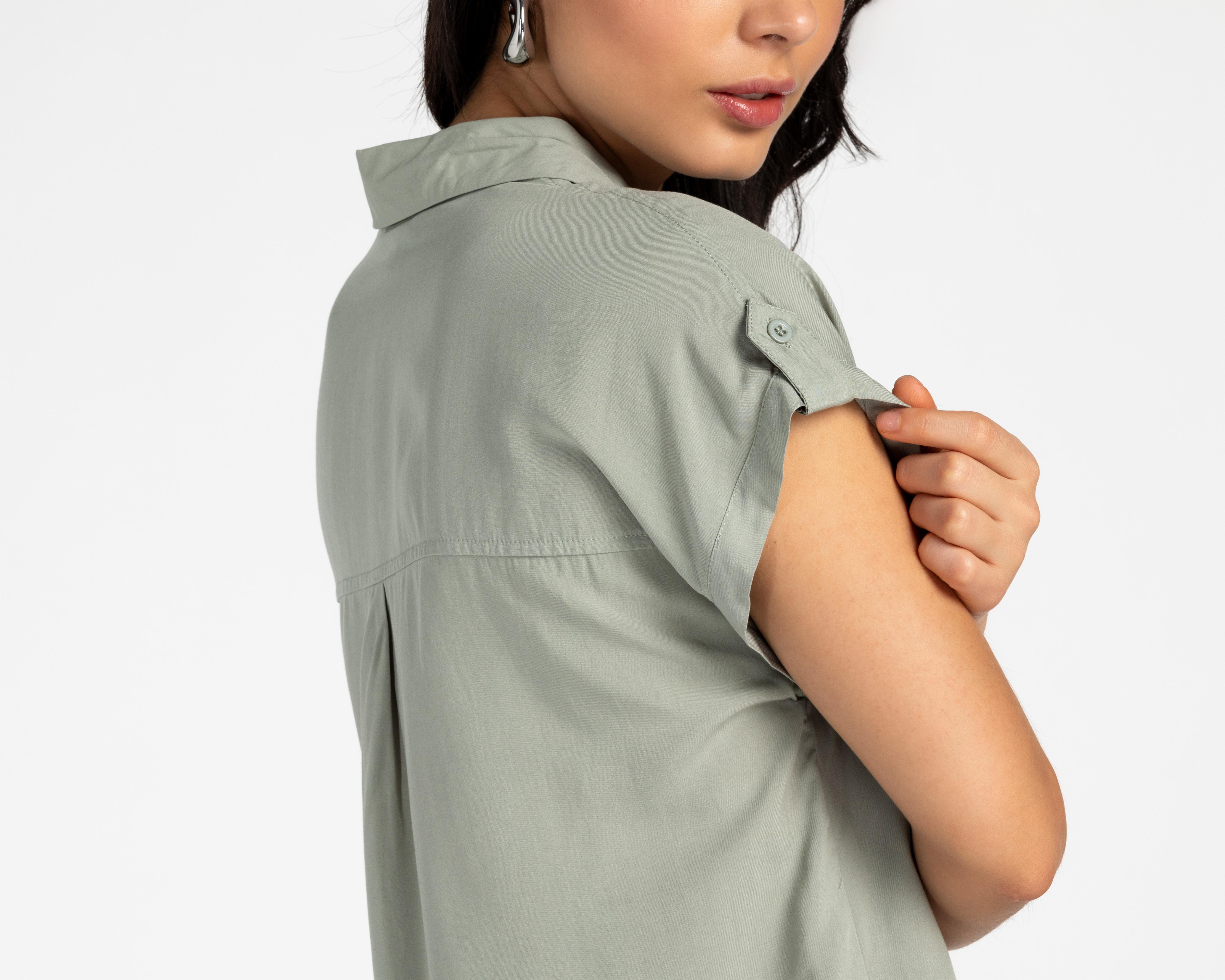 Foto 6 pulgar | Blusa Refill Manga Corta para Mujer