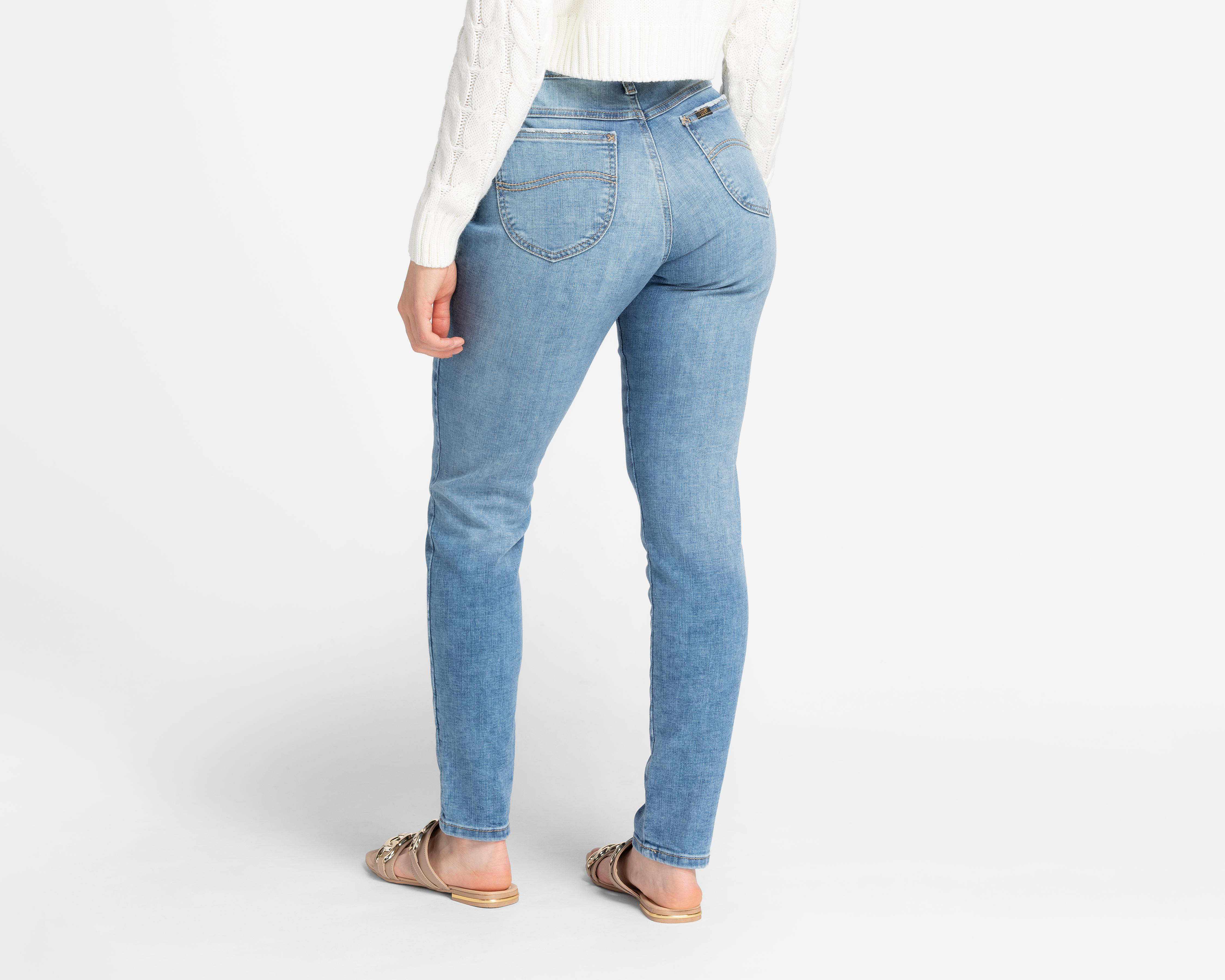 Foto 4 pulgar | Jeans Lee Skinny Pretina Alta